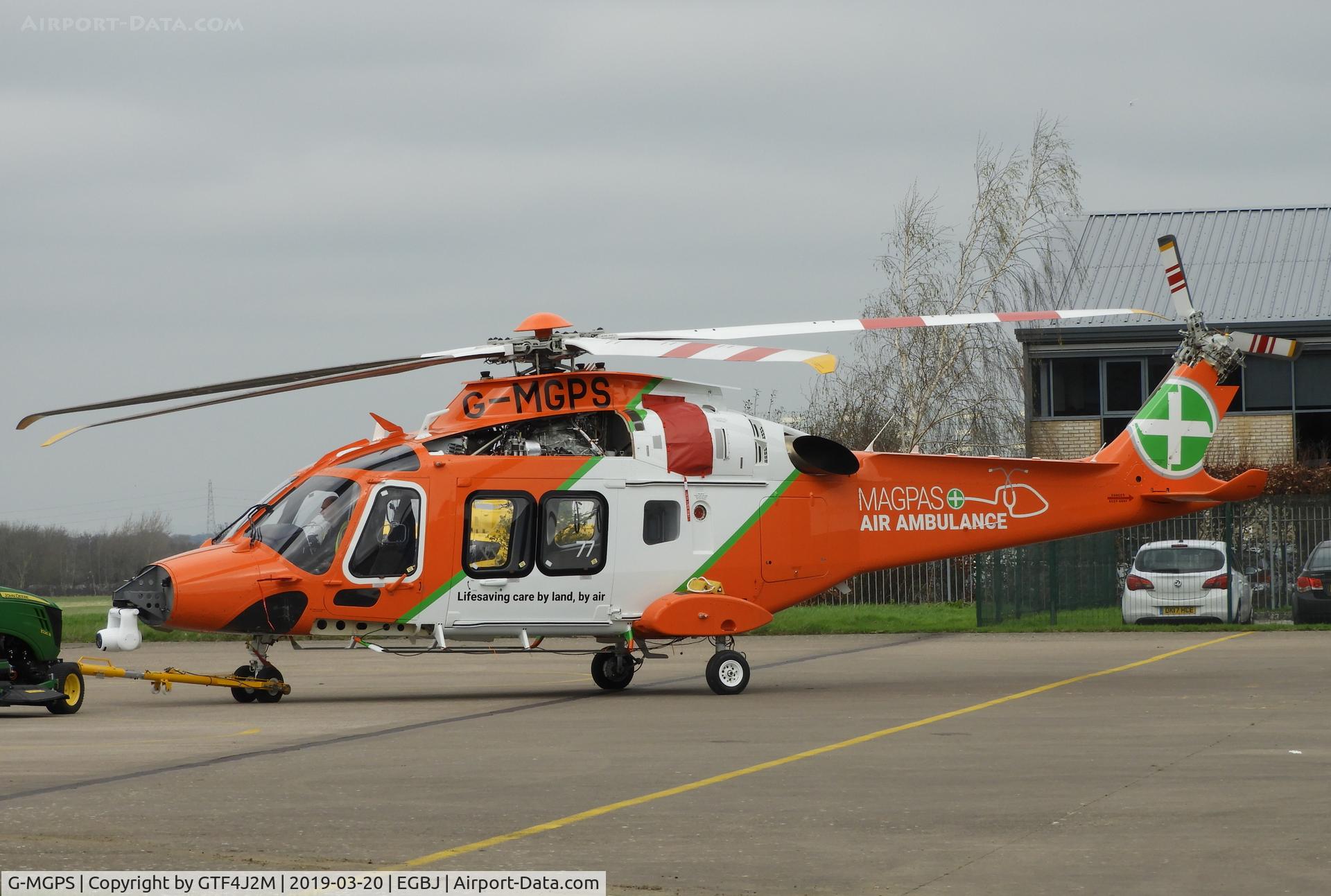 G-MGPS, 2018 Leonardo AW-169 C/N 69077, G-MGPS at Staverton 20.3.19