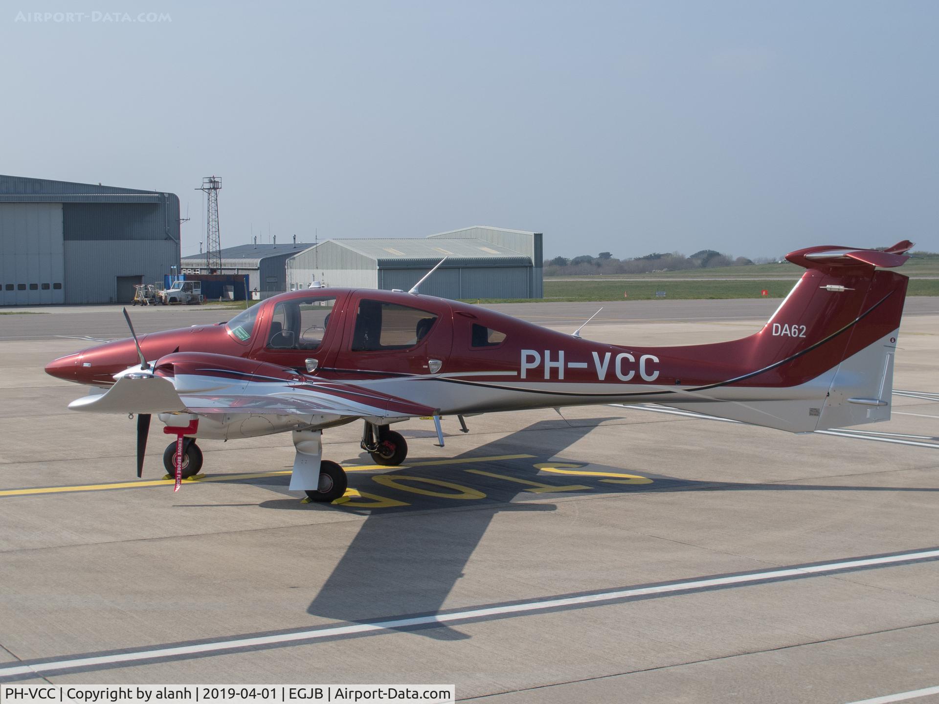 PH-VCC, 2019 Diamond DA-62 C/N 62.085, Parked on the west apron, Guernsey