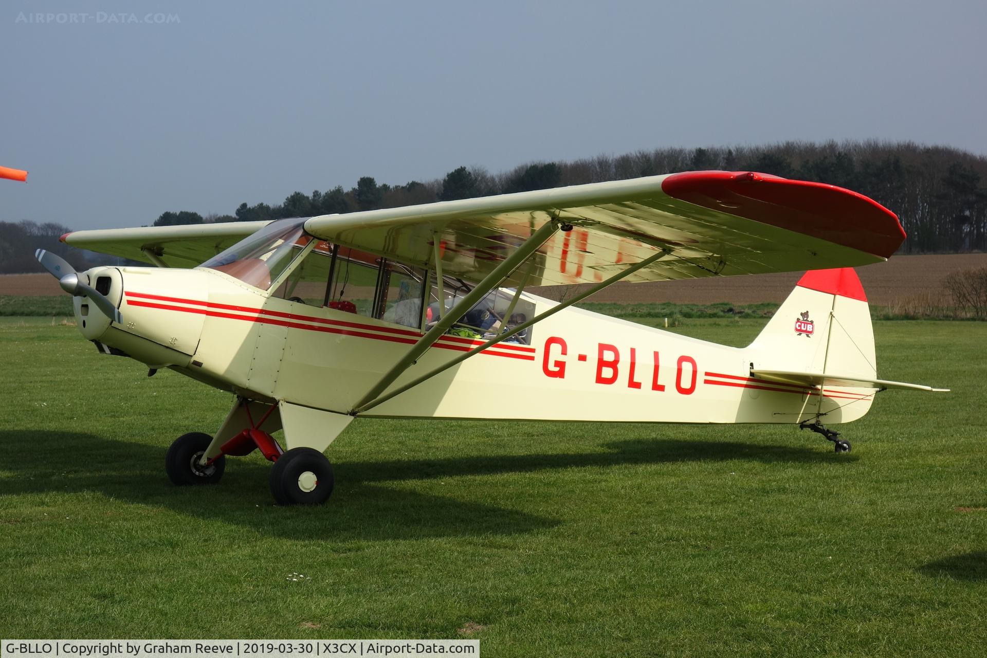 G-BLLO, 1953 Piper L-18C Super Cub (PA-18-95) C/N 18-3099, Parked at Northrepps.