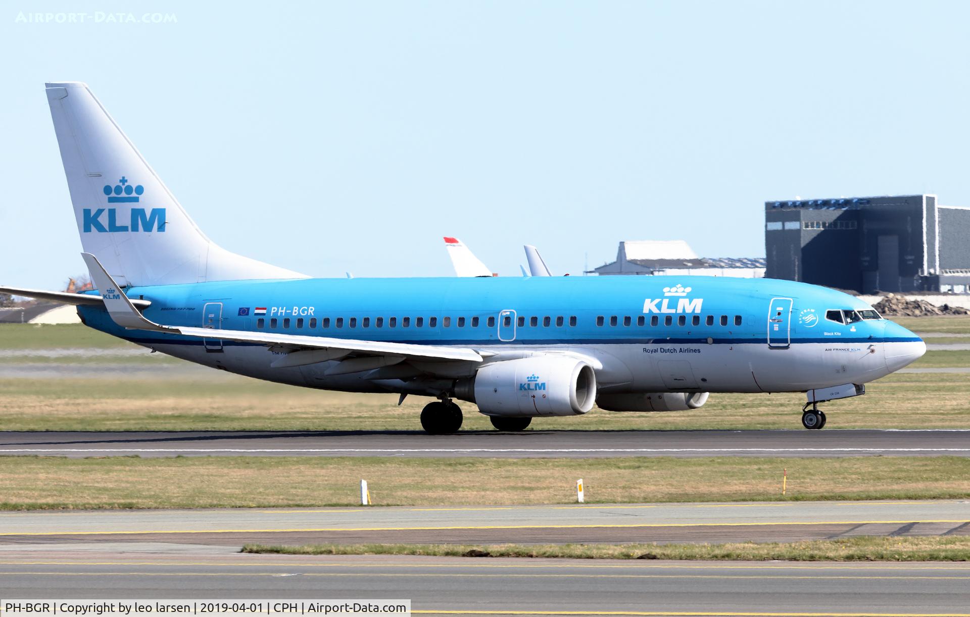 PH-BGR, 2011 Boeing 737-7K2 C/N 39446, Copenhagen 1.4.2019