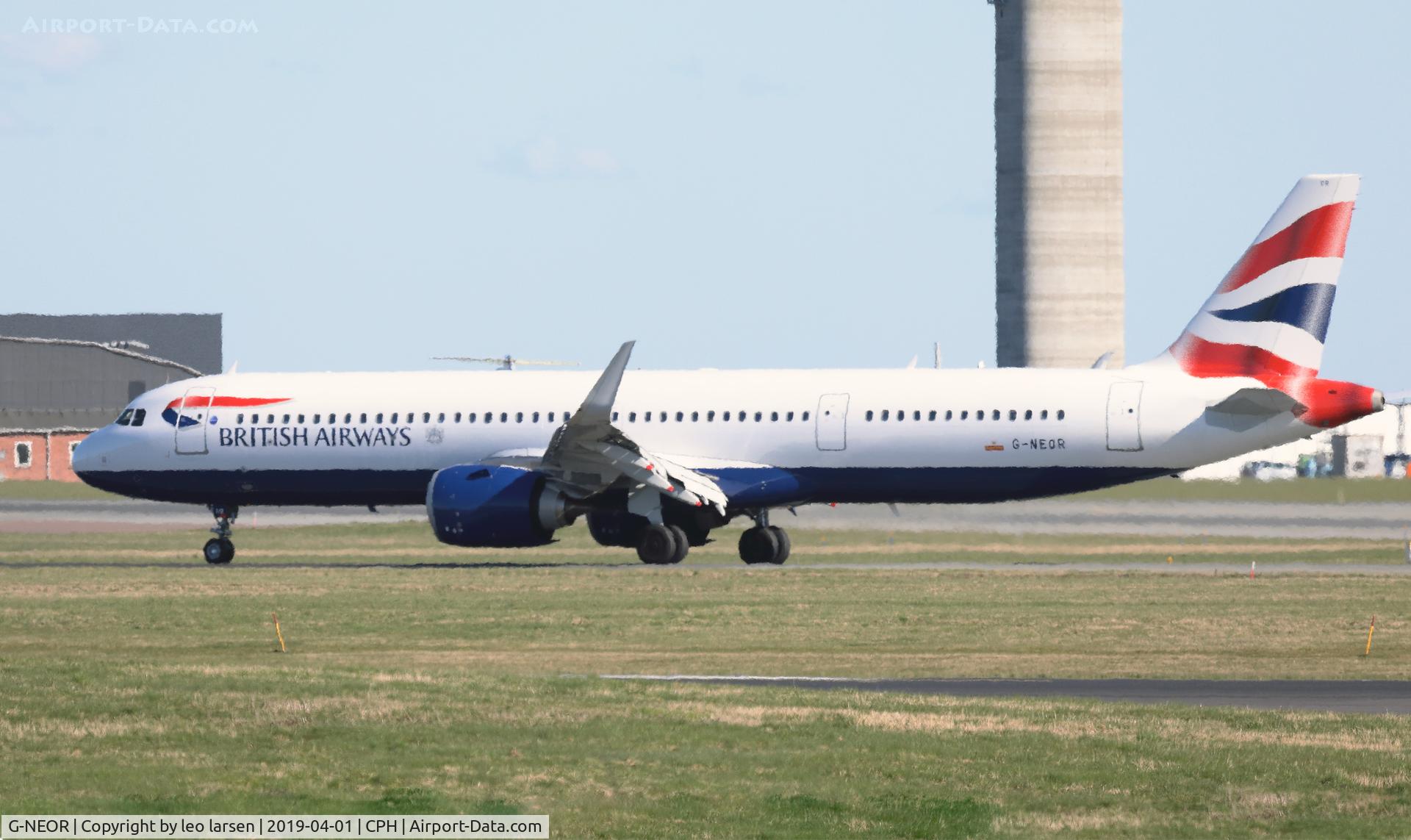 G-NEOR, 2018 Airbus A321-251NX C/N 8526, Copenhagen 1.4.2019