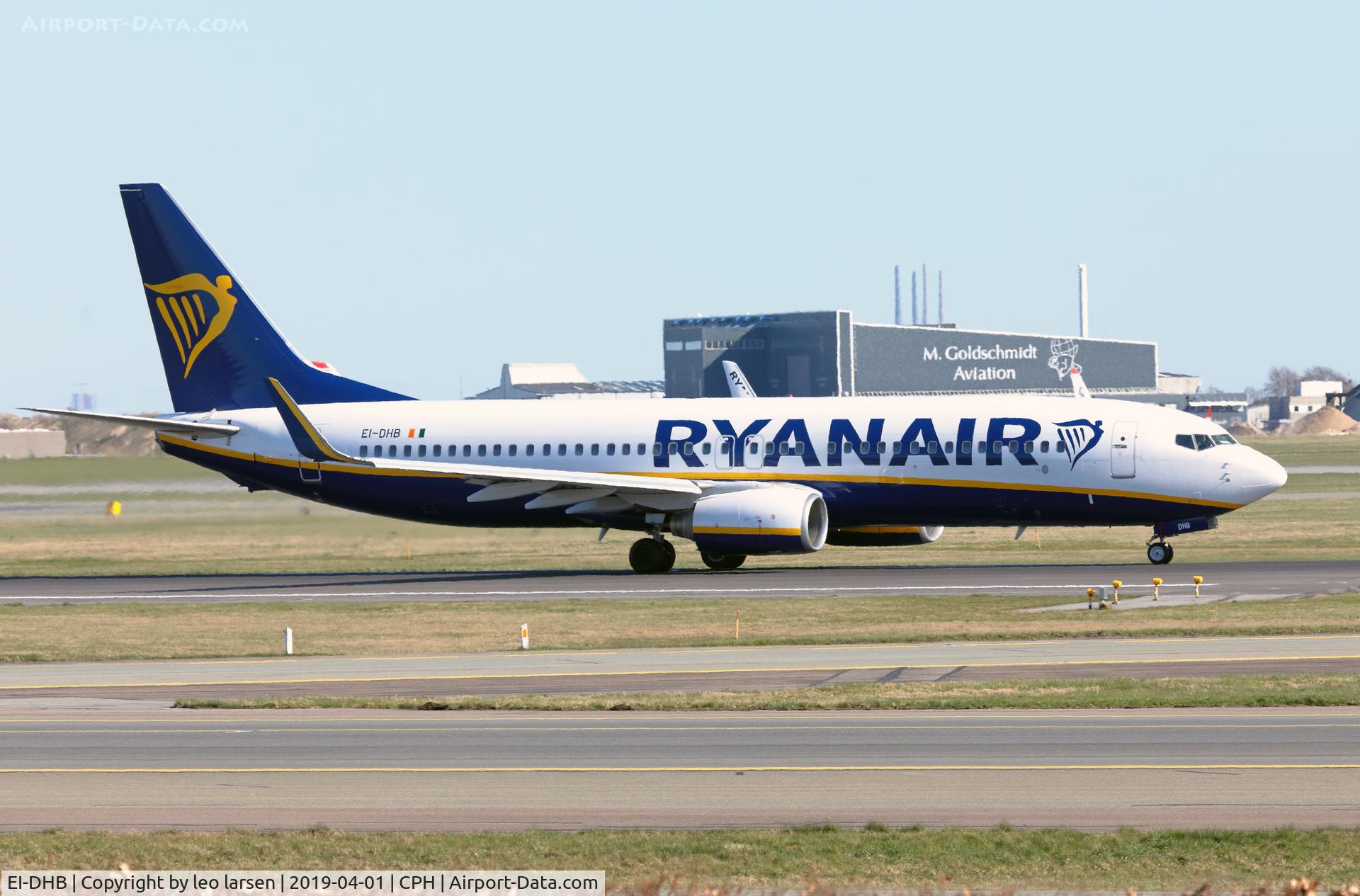 EI-DHB, 2005 Boeing 737-8AS C/N 33572, Copenhagen 1.4.2019