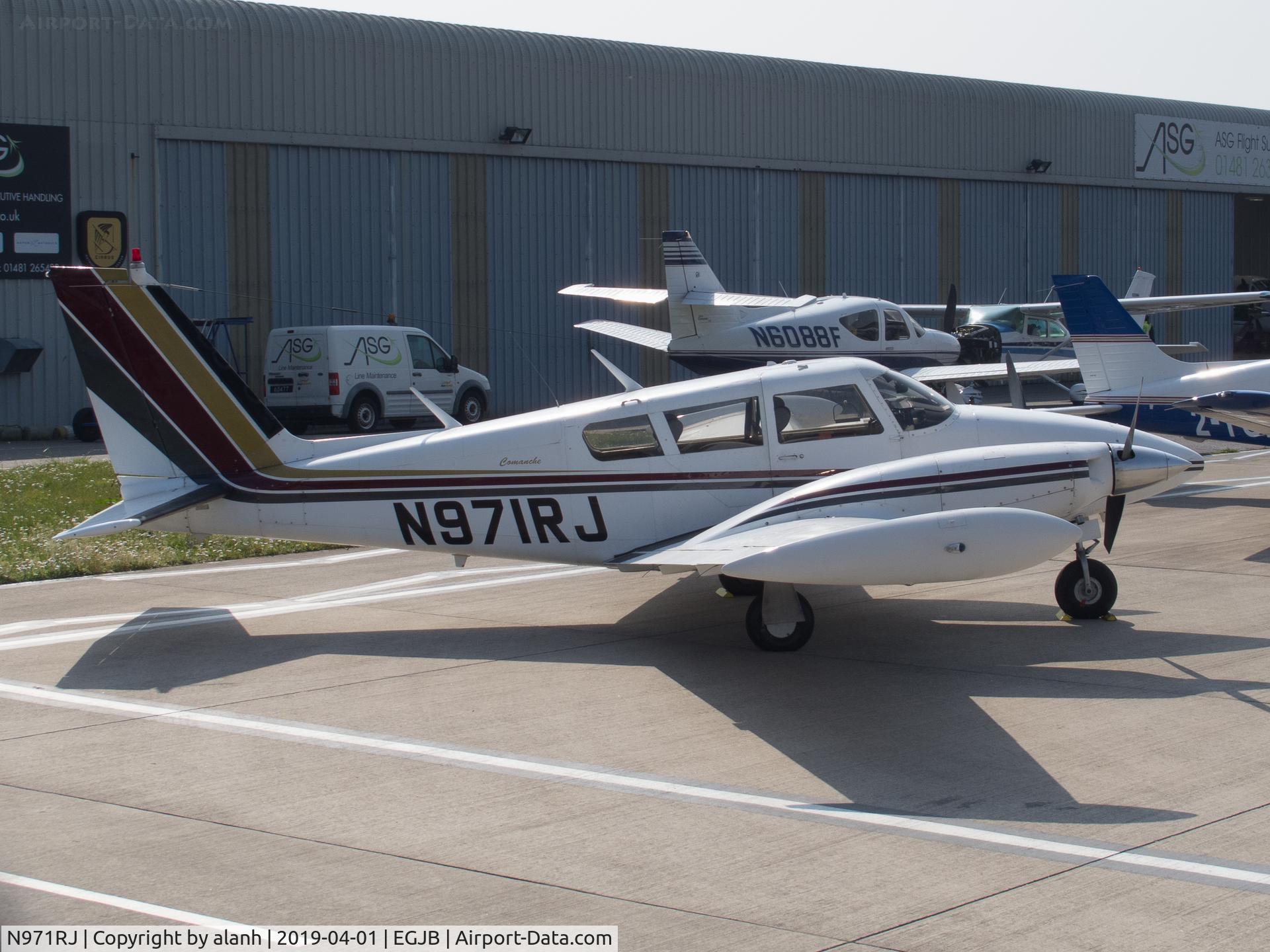 N971RJ, 1971 Piper PA-39 Twin Comanche C/R C/N 39-111, Parked at ASG, Guernsey