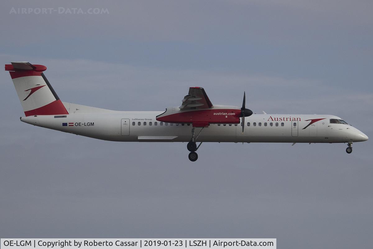 OE-LGM, 2010 De Havilland Canada DHC-8-402Q Dash 8 C/N 4319, Zurich - Kloten