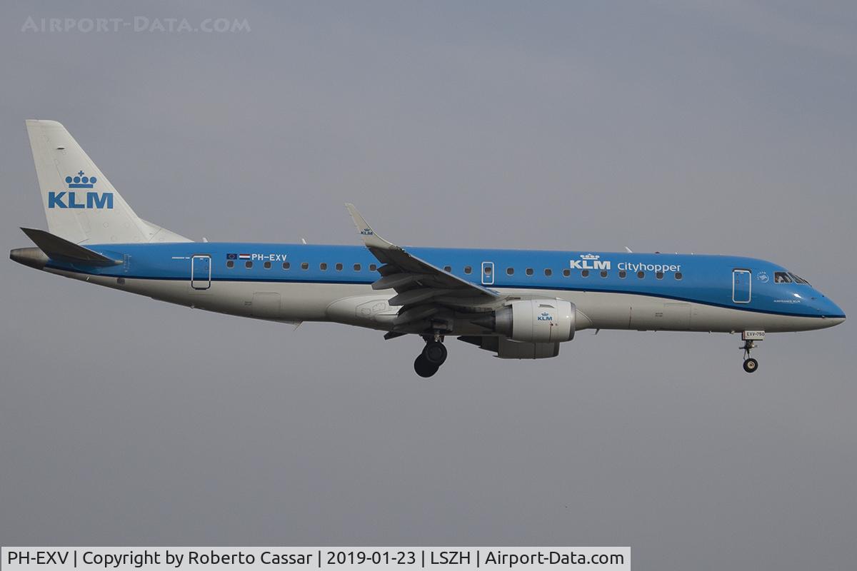 PH-EXV, 2018 Embraer ERJ-190STD (ERJ-190-100) C/N 19000750, Zurich - Kloten