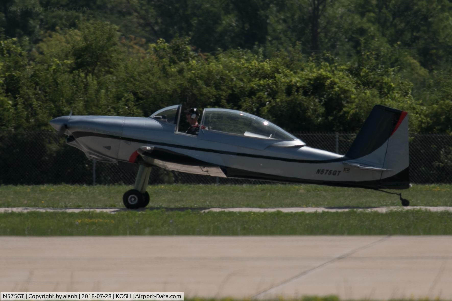 N575GT, Vans RV-8 C/N 80919, Arriving at AirVenture 2018