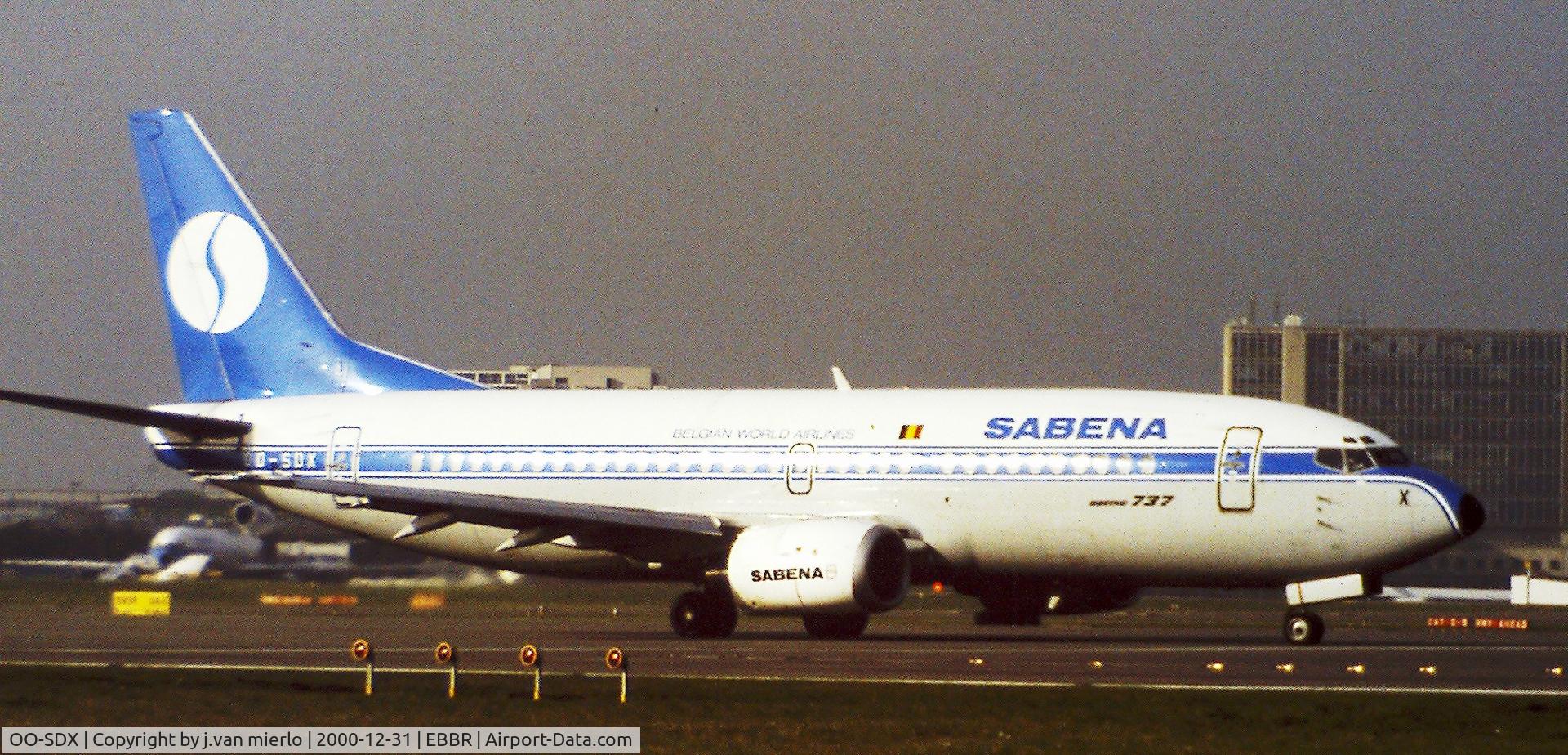 OO-SDX, 1987 Boeing 737-329 C/N 23773, Brussels, Belgium