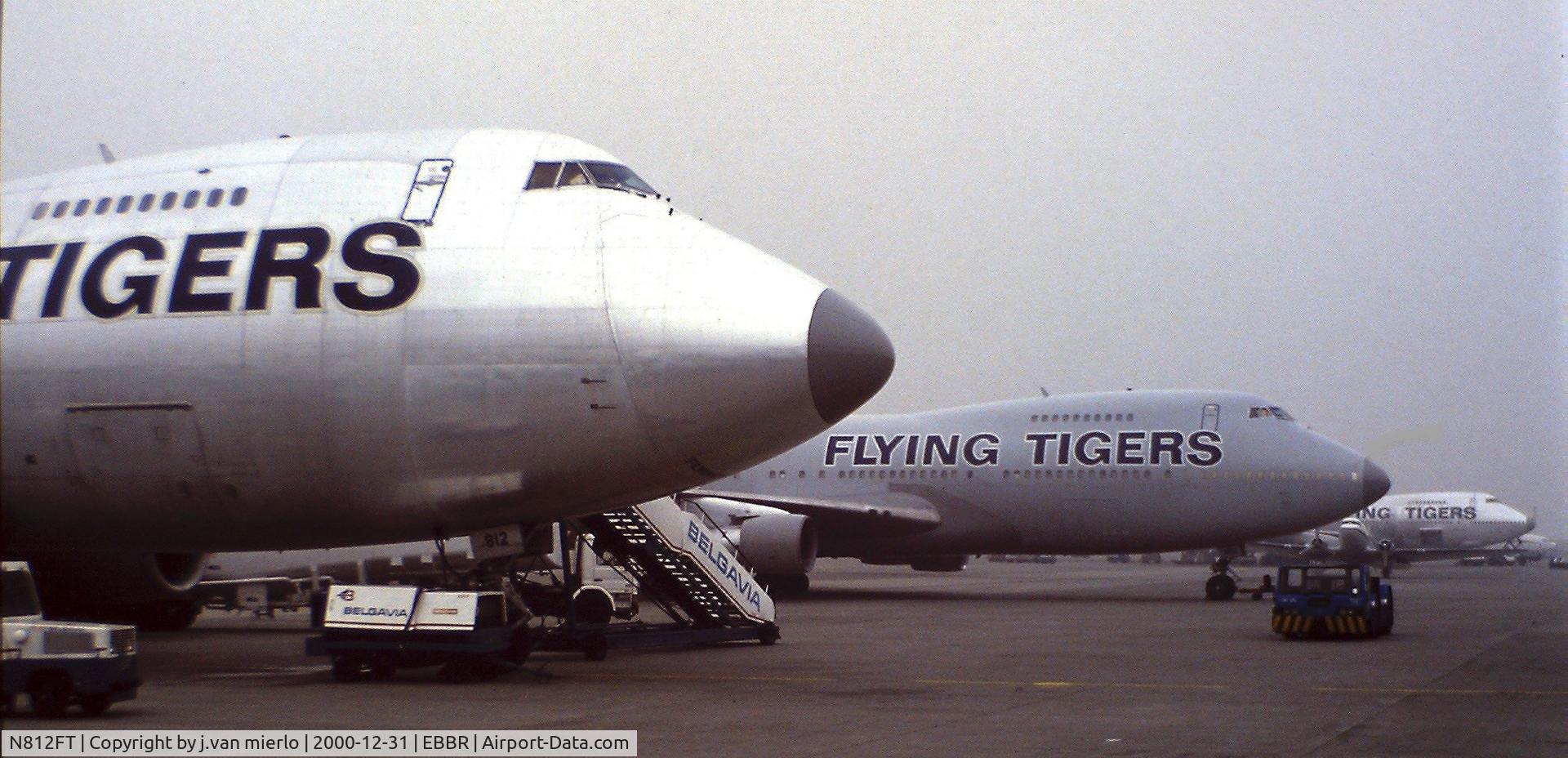 N812FT, 1975 Boeing 747-245F C/N 20827, Brussels BRUCARGO when the Friday-flight got delayed  one day and meets the 2 saturday-flights...