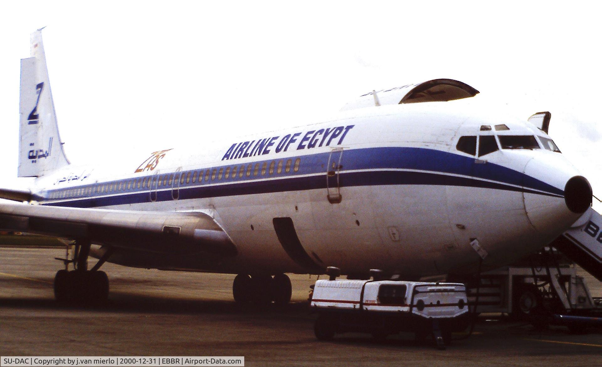 SU-DAC, 1968 Boeing 707-336C C/N 19843, Brussels BRUCARGO '80s