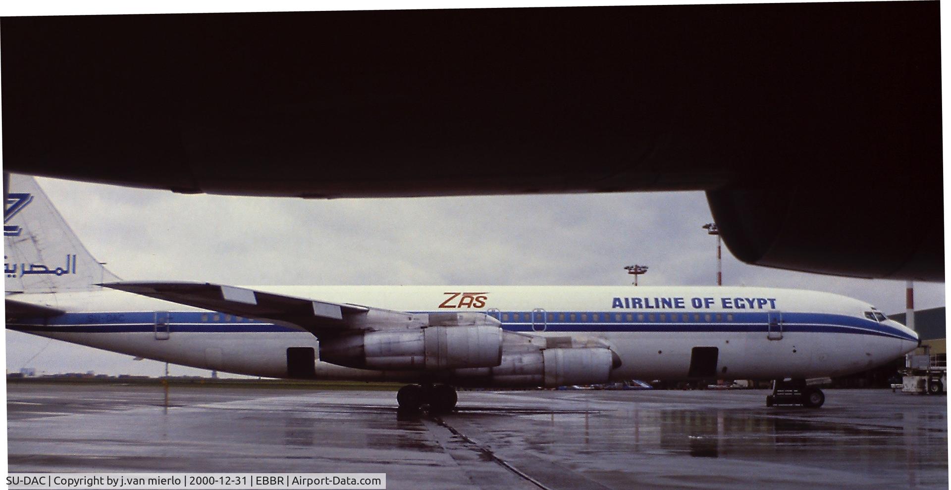 SU-DAC, 1968 Boeing 707-336C C/N 19843, Brussels BRUCARGO '80s
