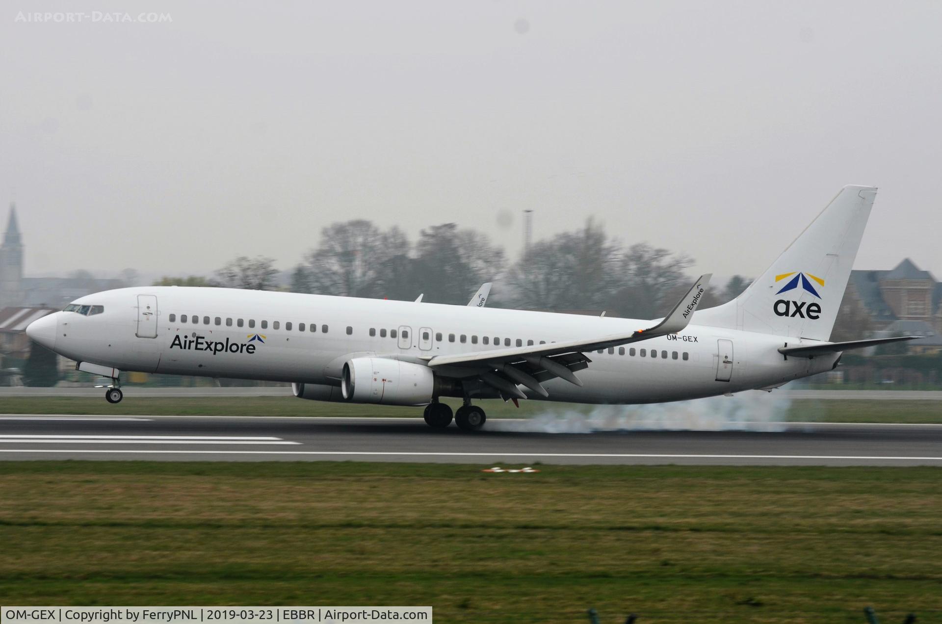 OM-GEX, 1999 Boeing 737-8AS C/N 29919, Air Explore B738 operating on behalf of TUI