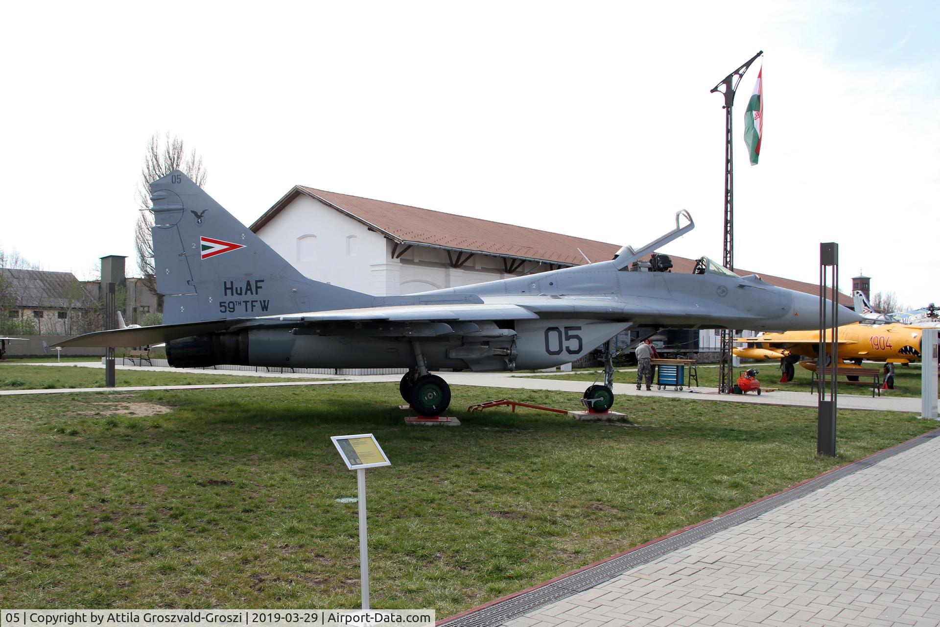 05, Mikoyan-Gurevich MiG-29B C/N 2960535148/4513, RepTár. Szolnok aviation history museum, Hungary