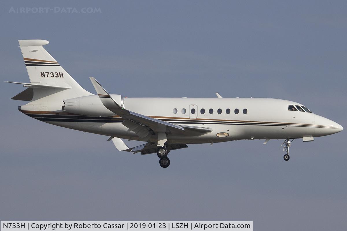 N733H, 2010 Dassault Falcon 2000LX C/N 219, Zurich - Kloten