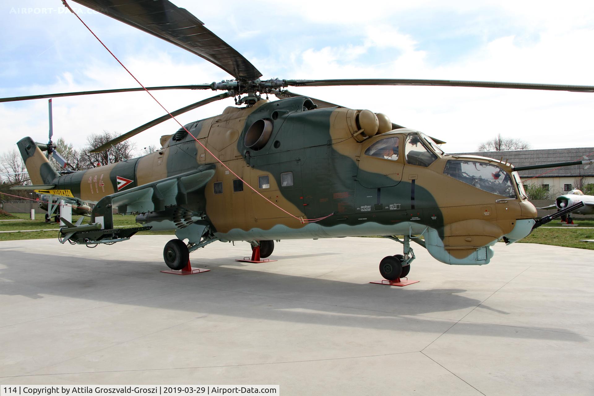 114, 1980 Mil Mi-24D Hind D C/N K20114, RepTár. Szolnok aviation history museum, Hungary