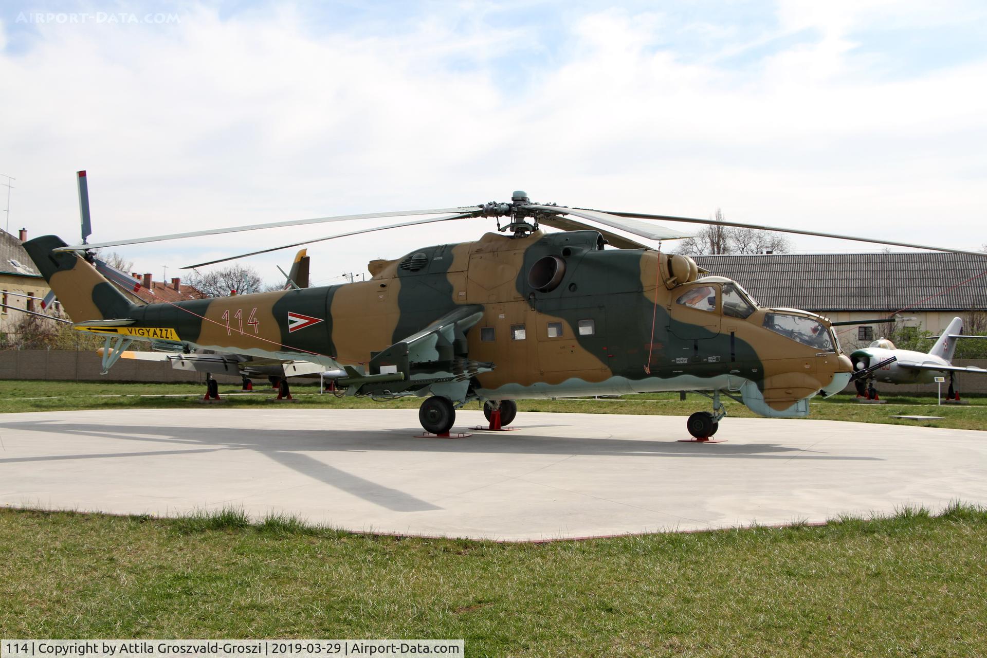 114, 1980 Mil Mi-24D Hind D C/N K20114, RepTár. Szolnok aviation history museum, Hungary