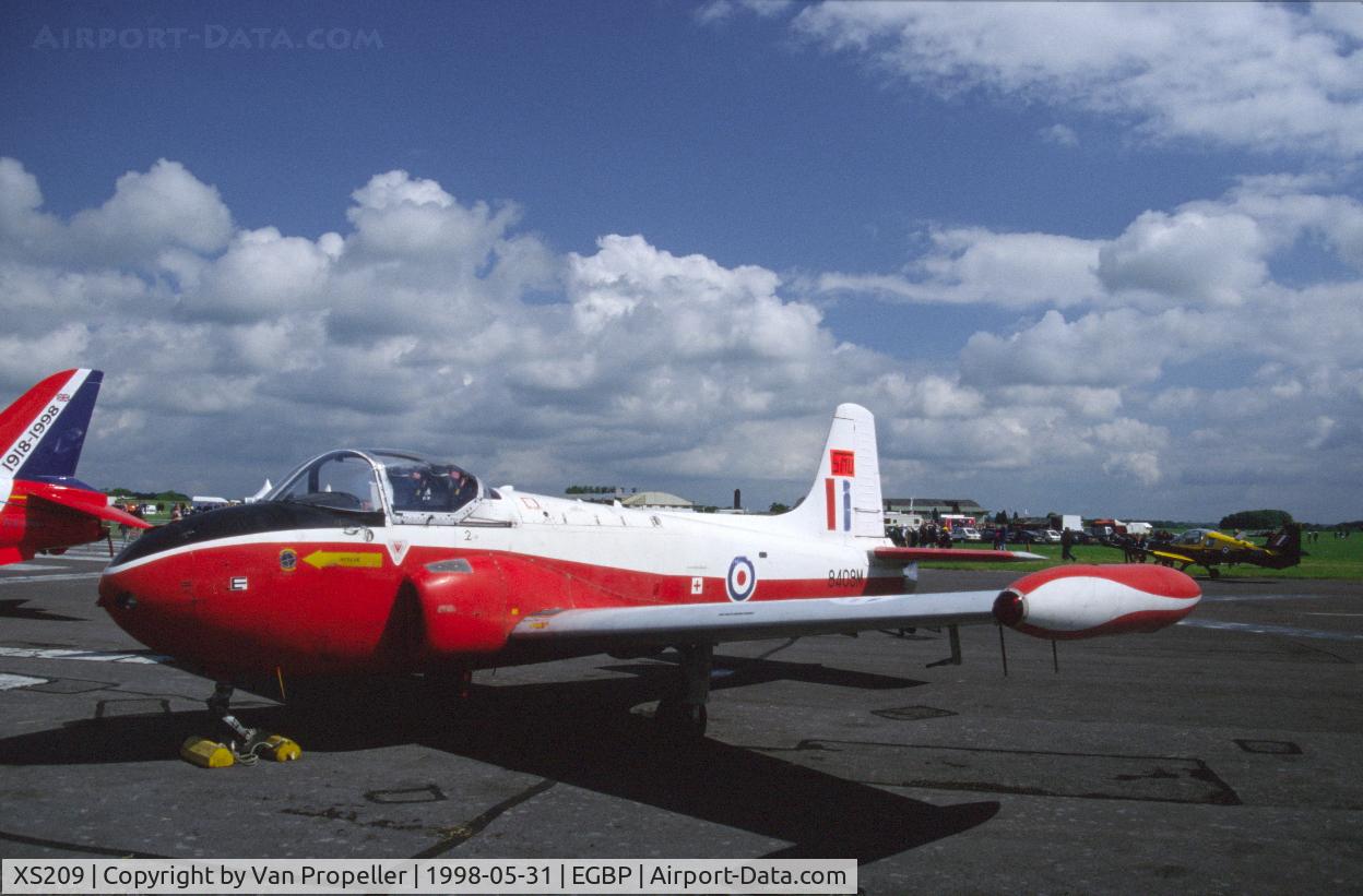 XS209, 1964 BAC 84 Jet Provost T.4 C/N PAC/W/22177, Jet Provost T.4 at Kemble airfield, air show 1998