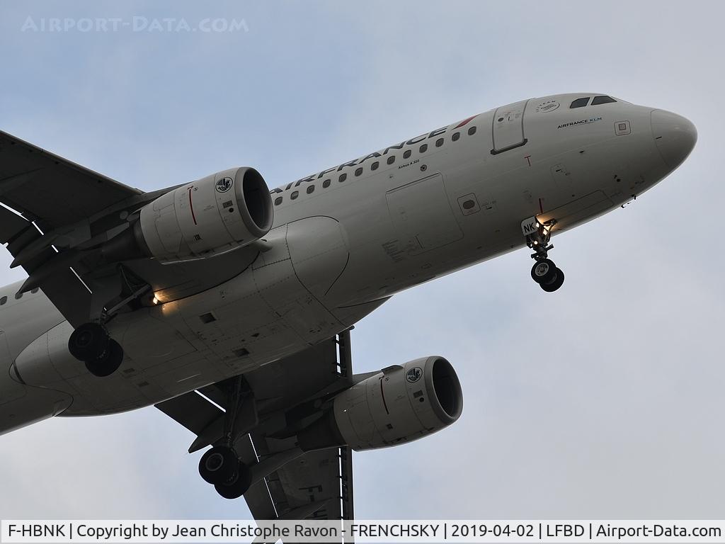 F-HBNK, 2012 Airbus A320-214 C/N 5084, AF6266 from Paris Orly landing runway 23