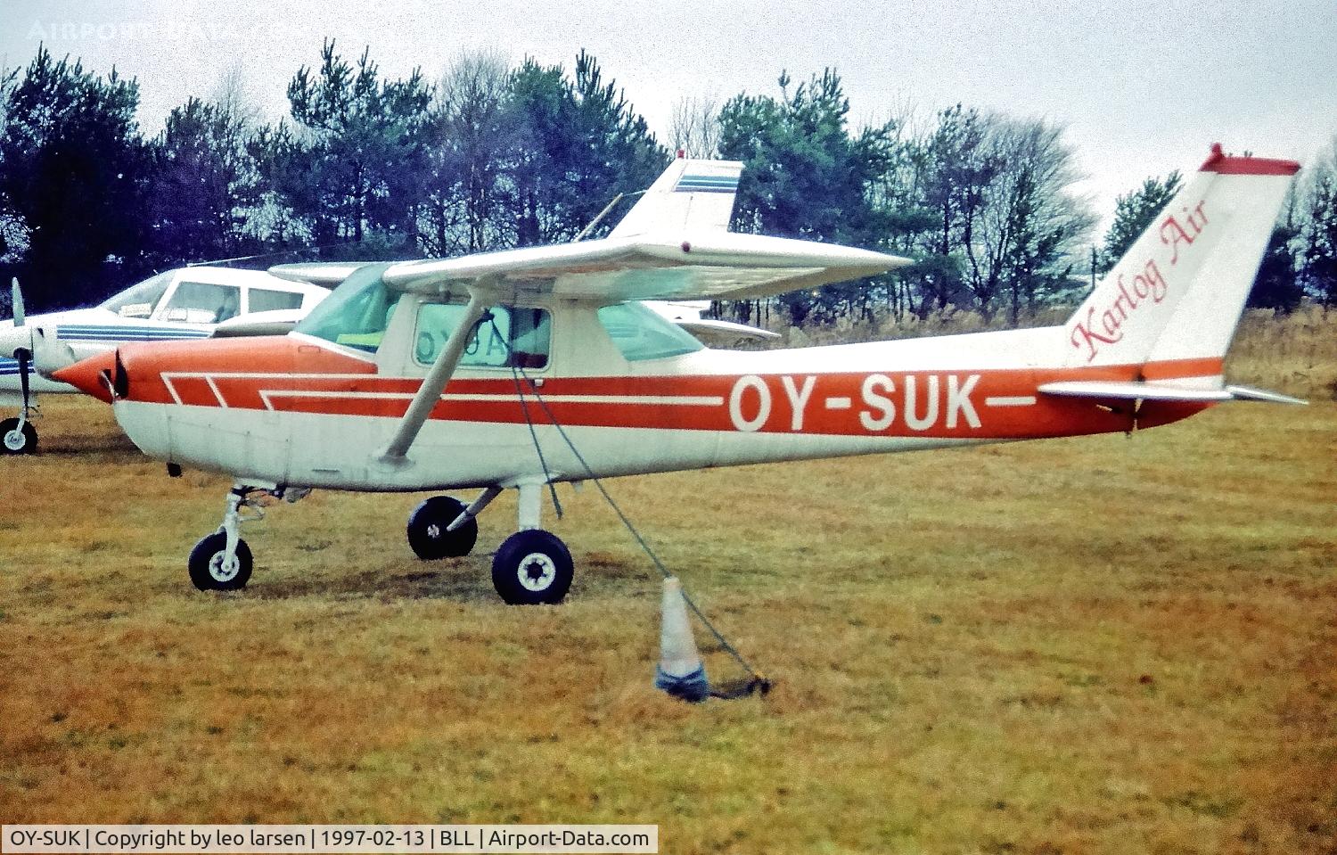 OY-SUK, 1979 Cessna 152 C/N 15282543, Billund 13.2.1997