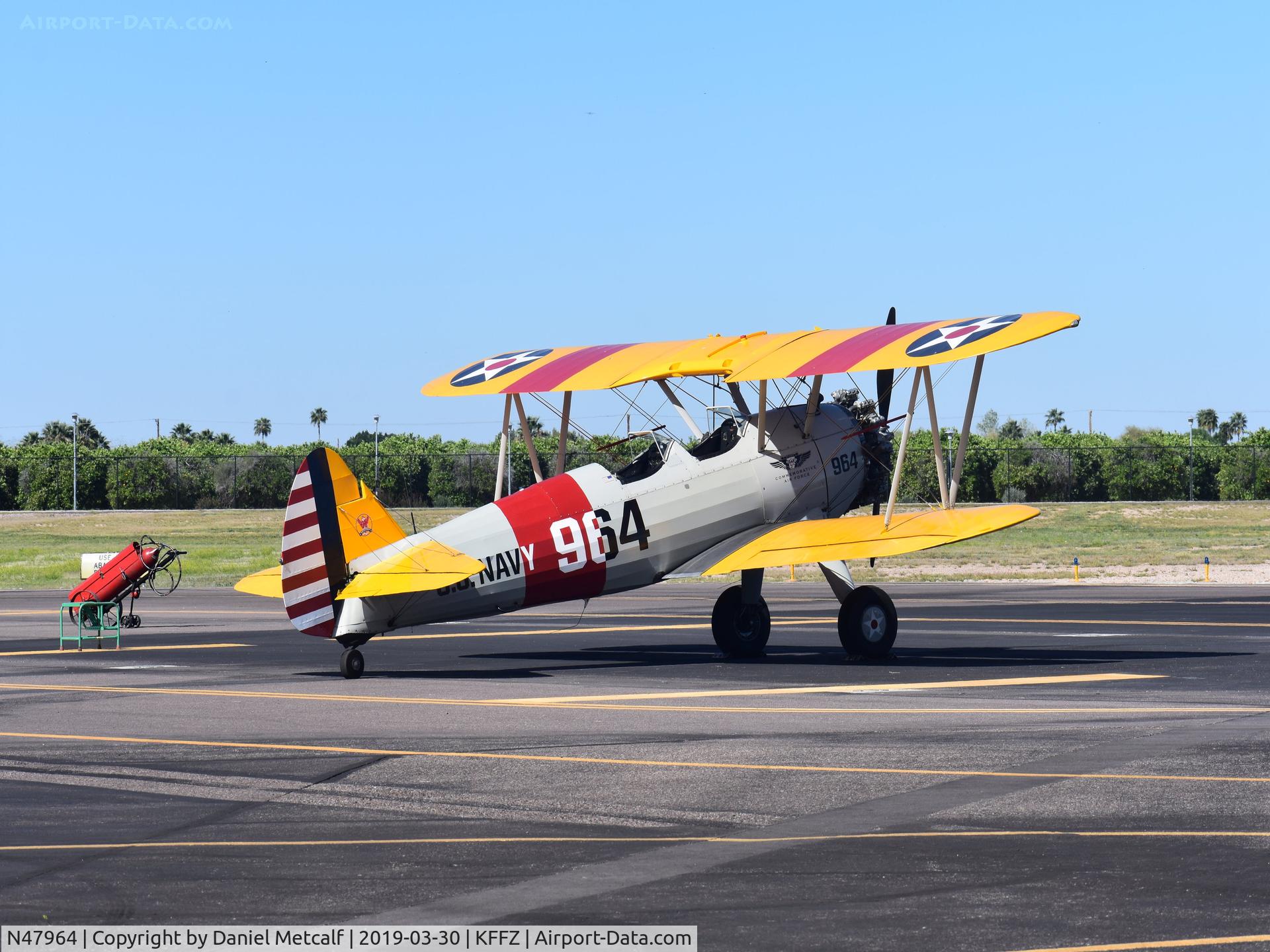 N47964, 1943 Boeing B75N1 C/N 75-7540, Seen at the 2019 Falcon Field Municipal Airport Open House