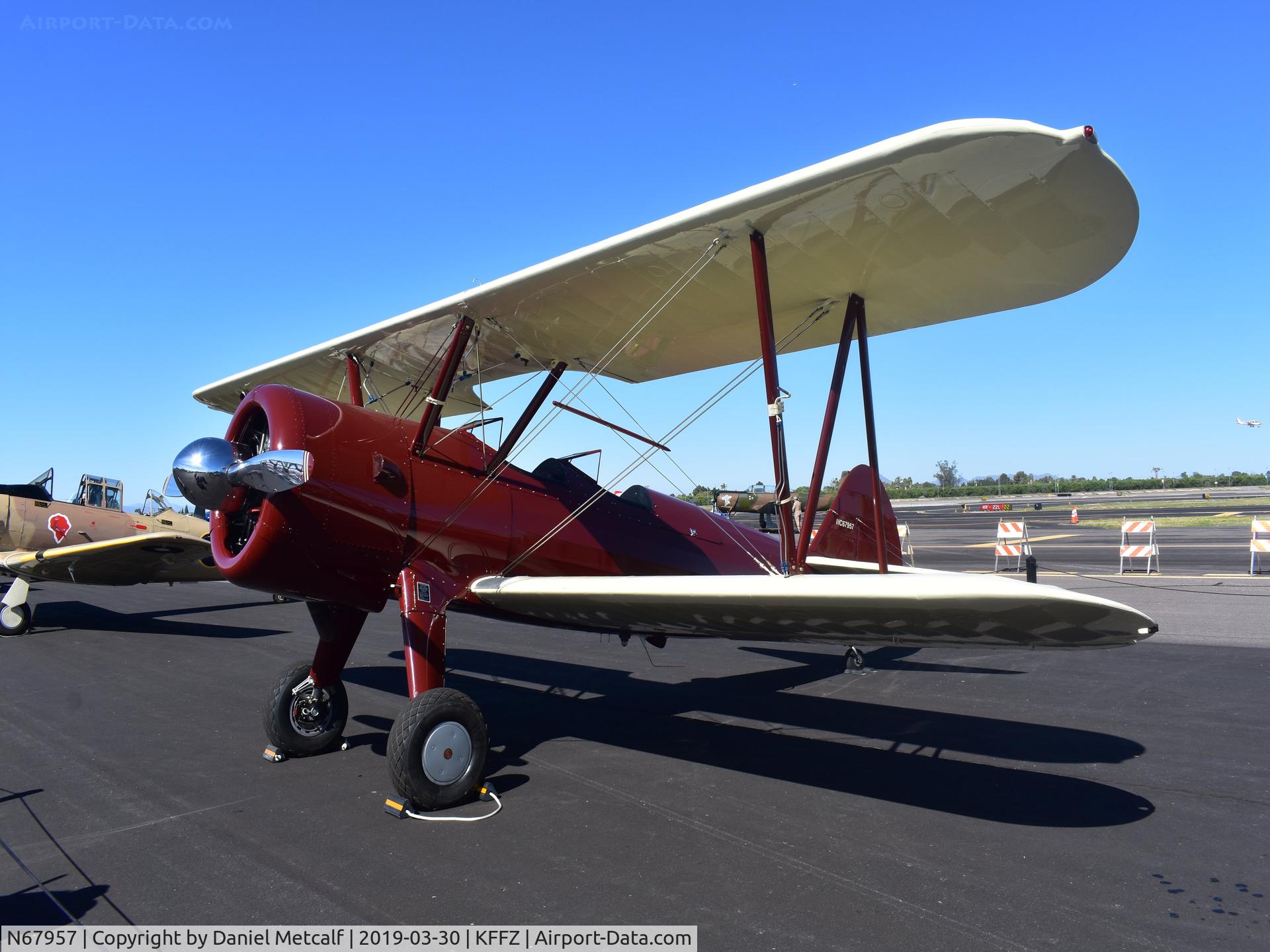 N67957, 1942 Boeing A75N1(PT17) C/N 75-3717, Seen at the 2019 Falcon Field Municipal Airport Open House