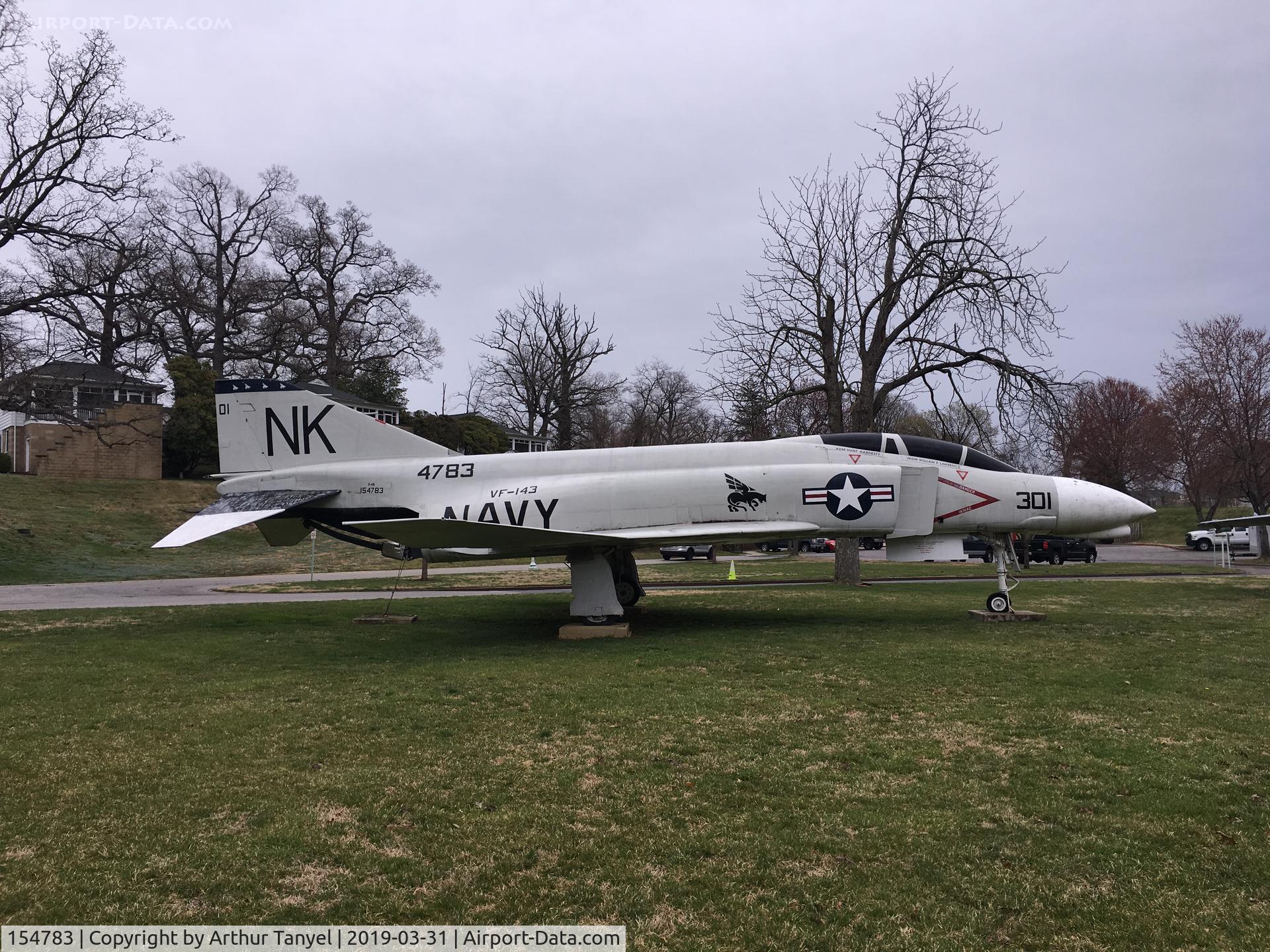 154783, McDonnell F-4J Phantom II C/N 2644, On display on the campus of the US Naval Academy