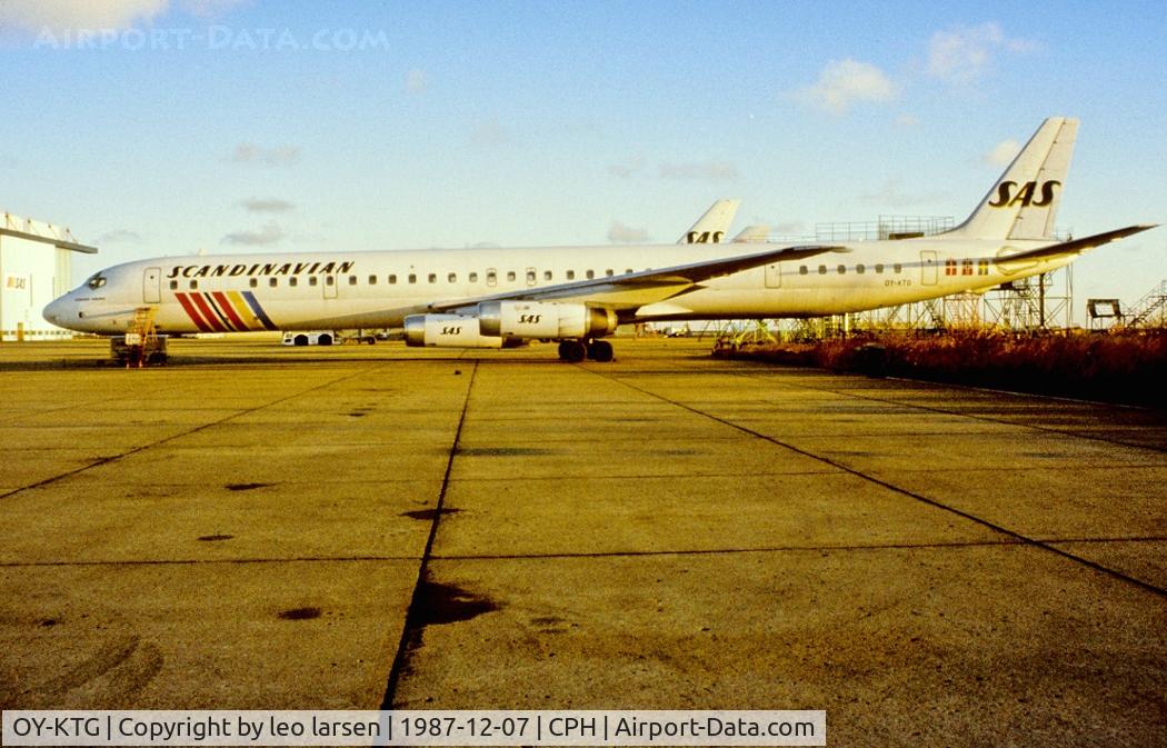 OY-KTG, 1969 Douglas DC-8-63 C/N 46093, Copenhagen 7.12.1987