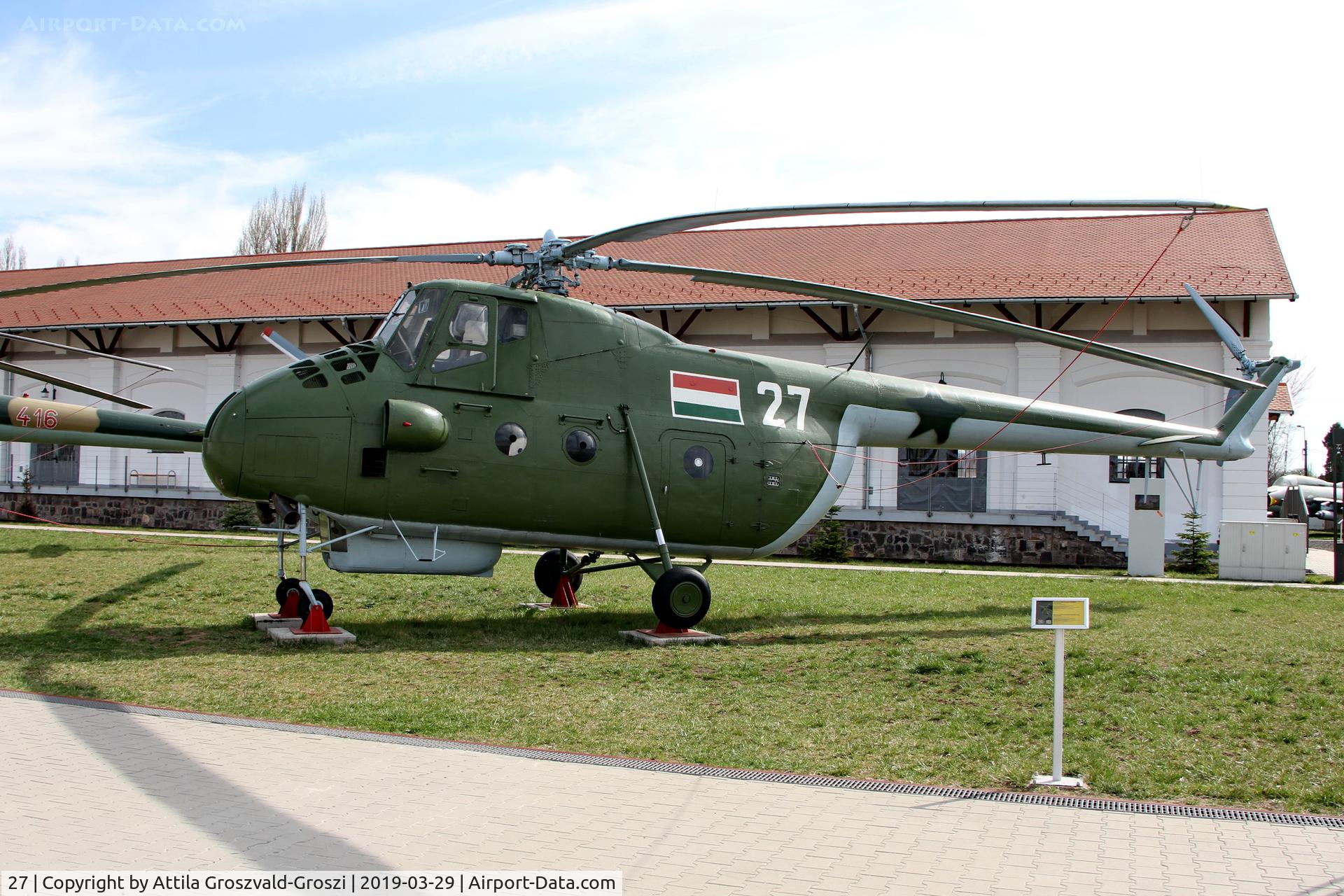 27, 1963 Mil Mi-4A Hound C/N 04146, RepTár. Szolnok aviation history museum, Hungary