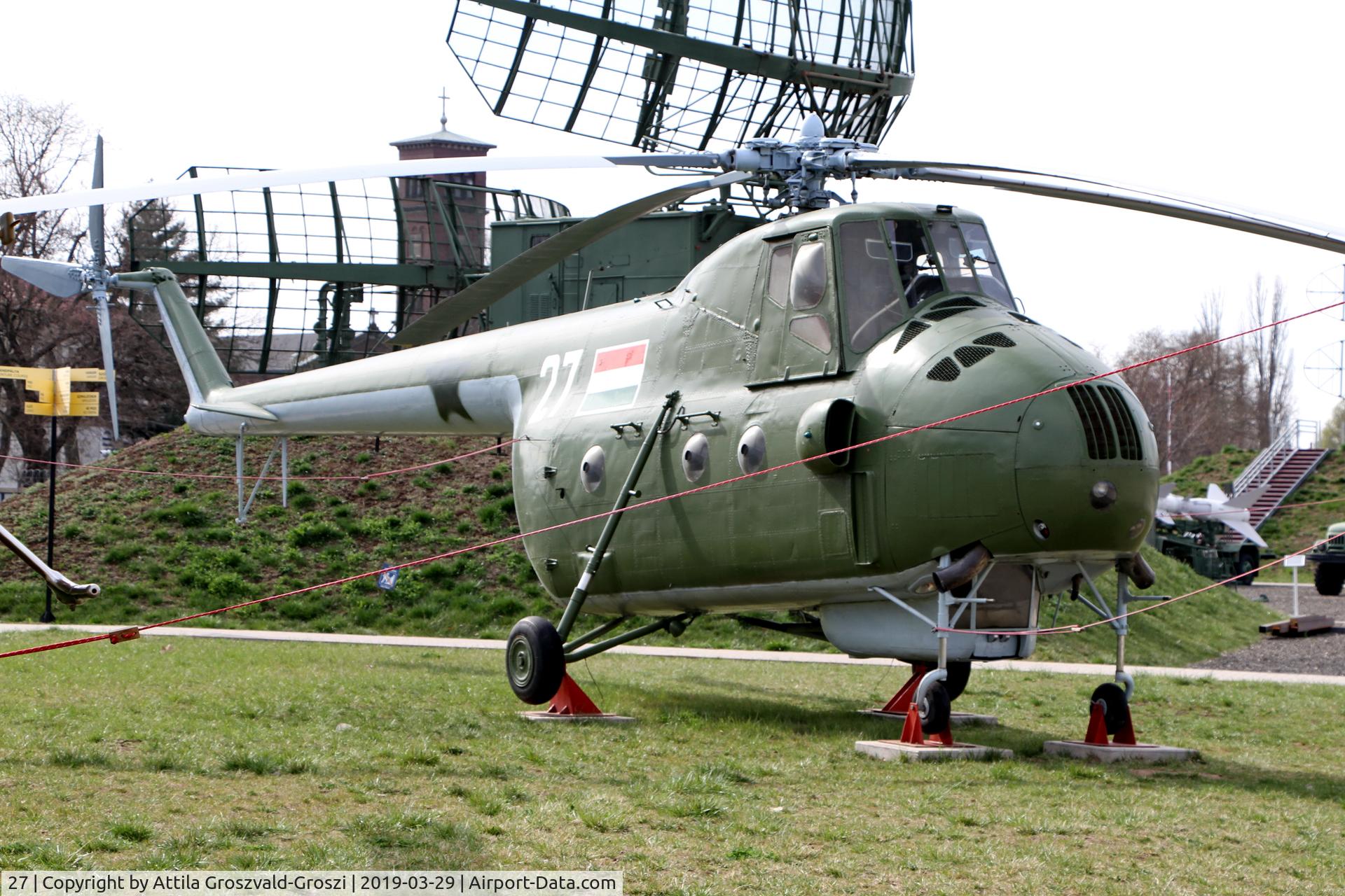 27, 1963 Mil Mi-4A Hound C/N 04146, RepTár. Szolnok aviation history museum, Hungary