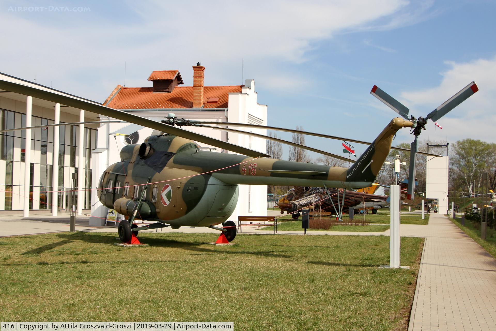 416, 1969 Mil Mi-8S Hip C/N 10416, RepTár. Szolnok aviation history museum, Hungary