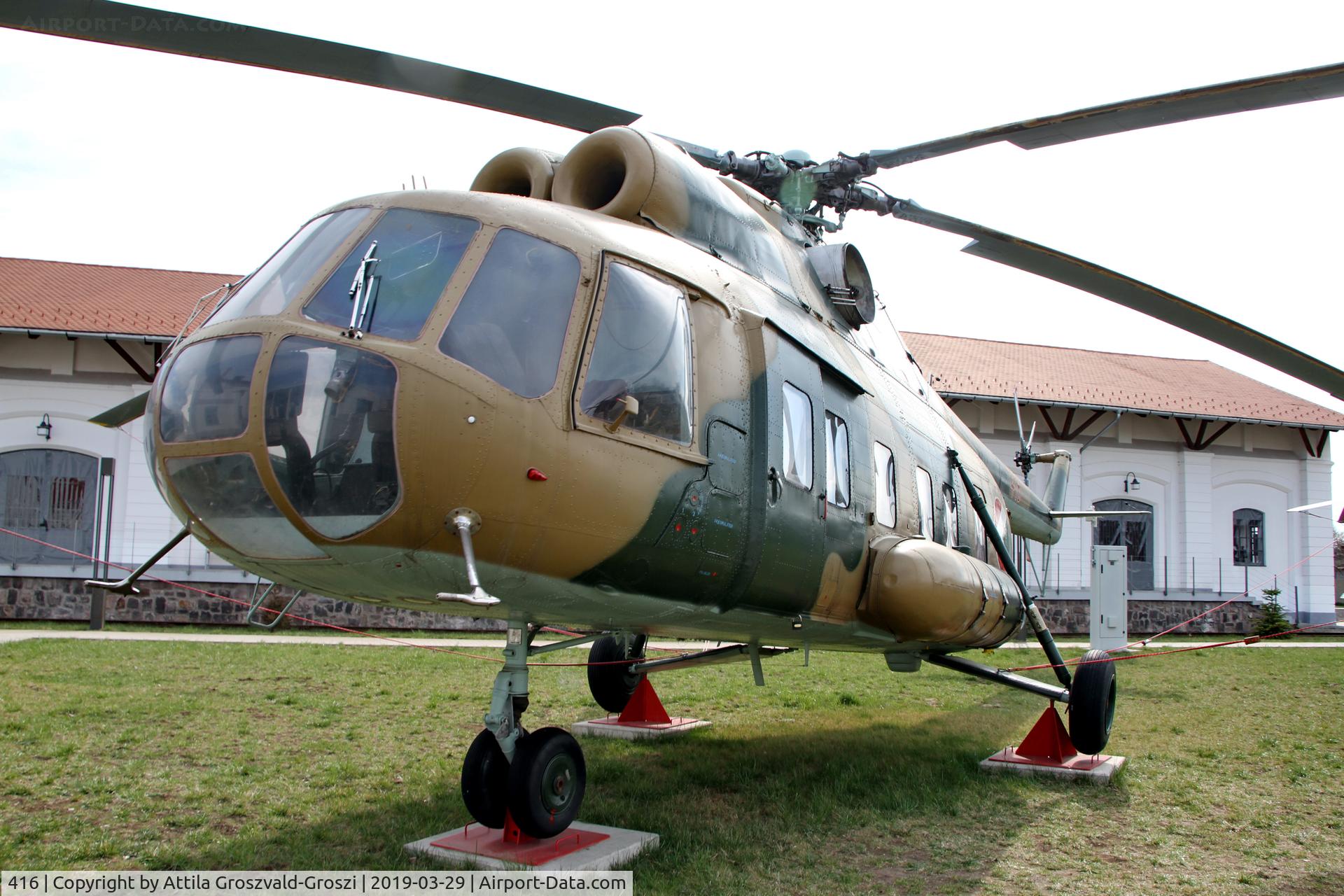 416, 1969 Mil Mi-8S Hip C/N 10416, RepTár. Szolnok aviation history museum, Hungary