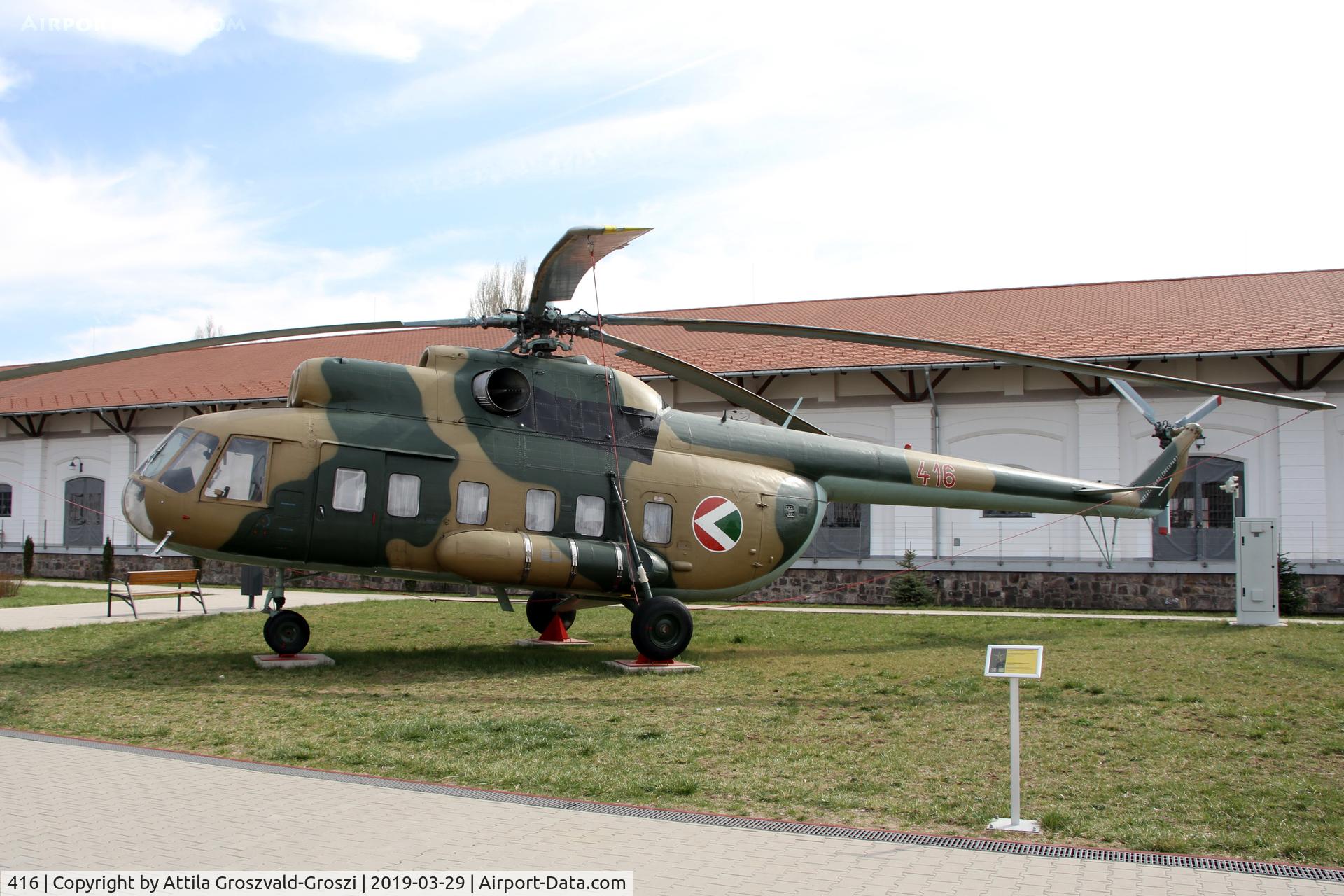 416, 1969 Mil Mi-8S Hip C/N 10416, RepTár. Szolnok aviation history museum, Hungary