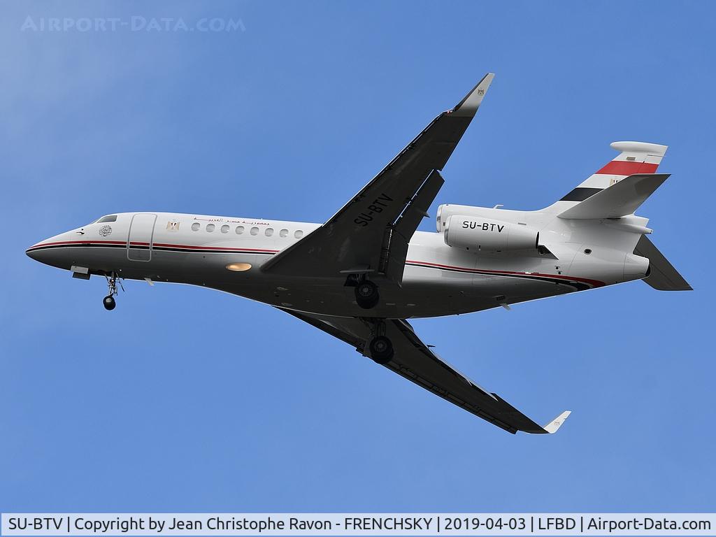 SU-BTV, 2015 Dassault Falcon 7X C/N 246, Egypt Air Force landing runway 23