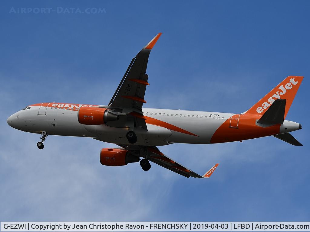 G-EZWI, 2013 Airbus A320-214 C/N 5592, U26121 from Bristol BRS landing runway 23