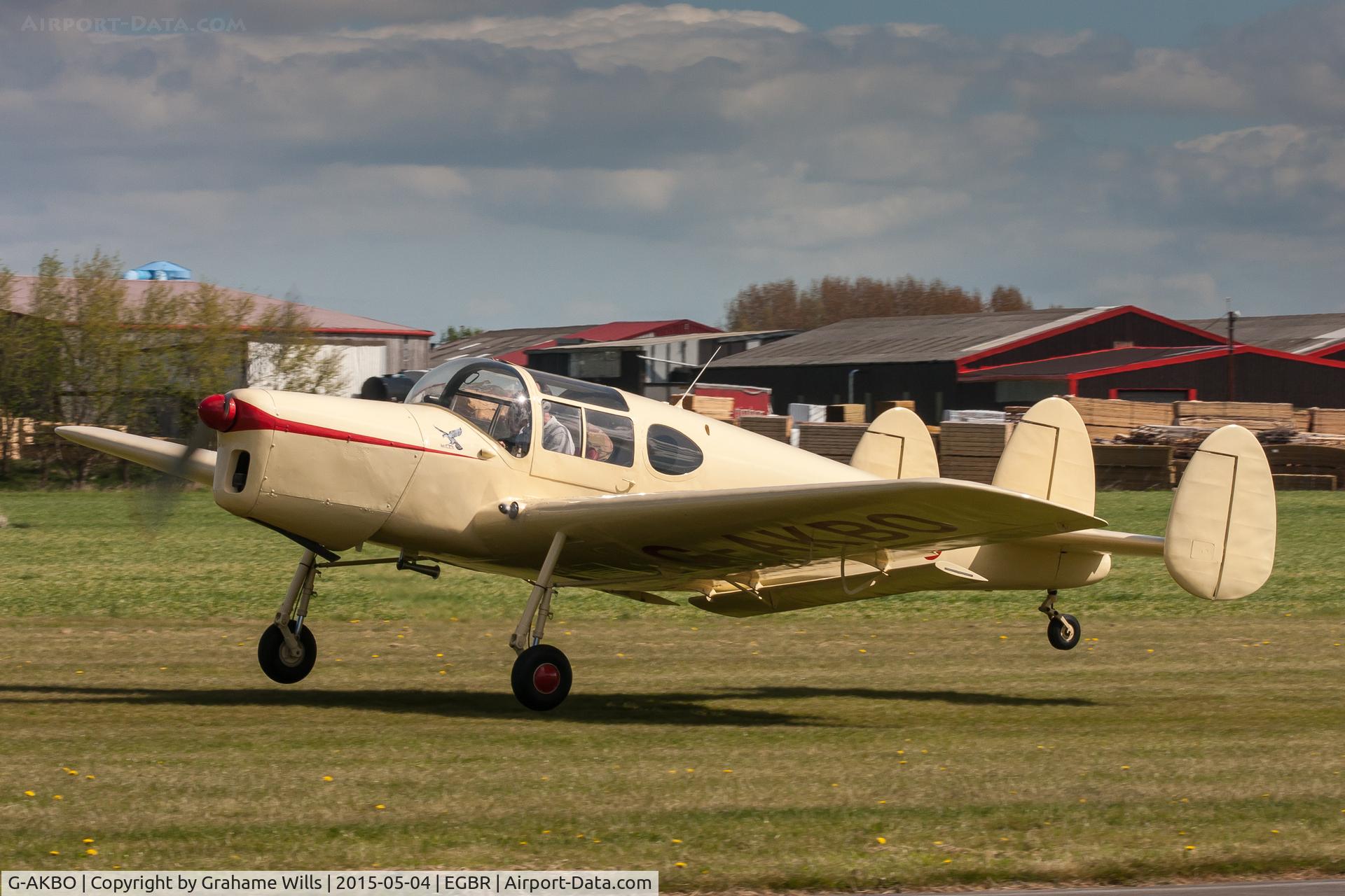 G-AKBO, 1947 Miles M38 Messenger 2A C/N 6378, Miles M38 Messenger 2A G-AKBO Breighton 4/5/15