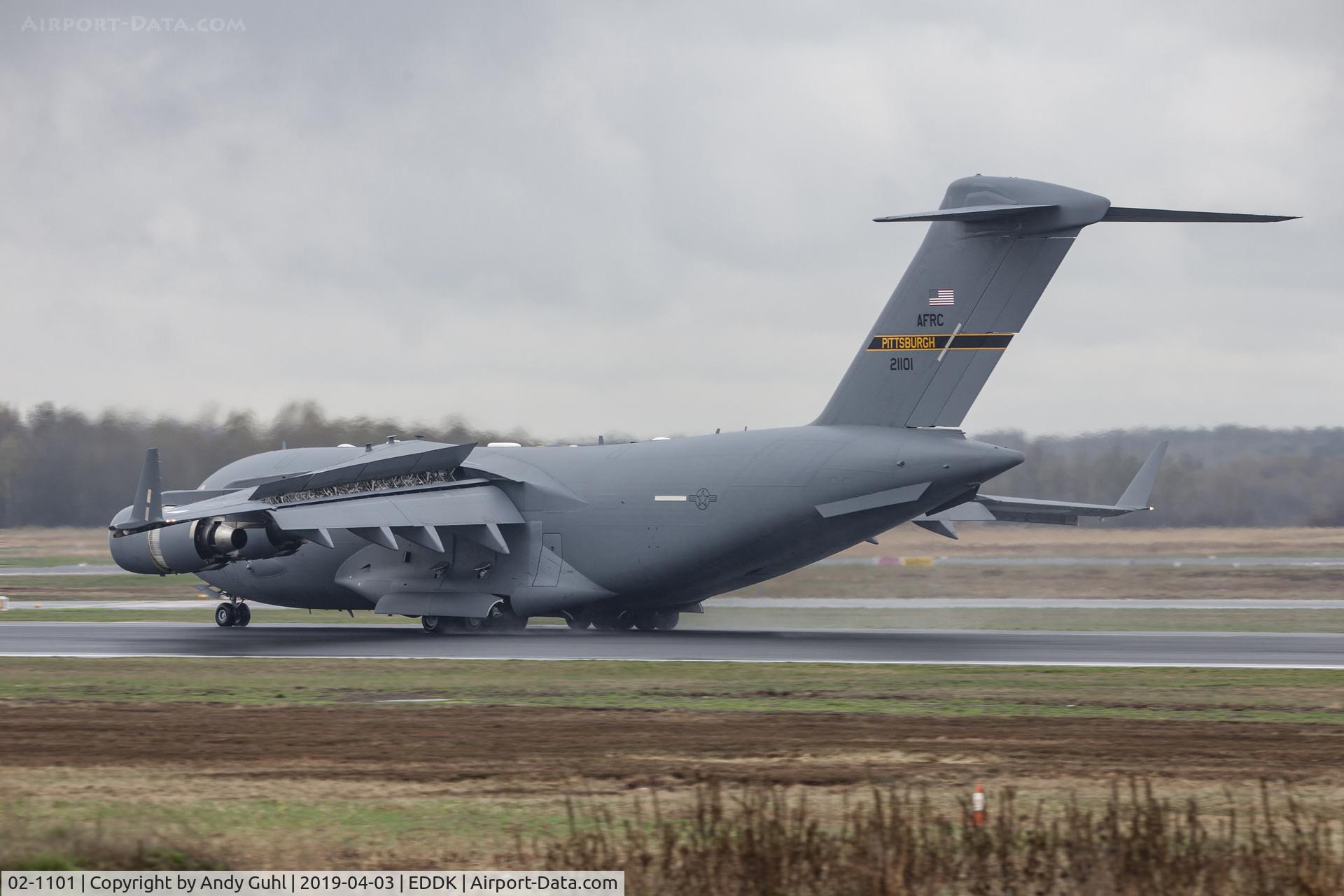 02-1101, 2002 Boeing C-17A Globemaster III C/N 50109/F108, from behind