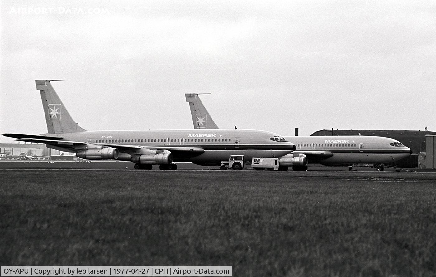 OY-APU, 1964 Boeing 720-051B C/N 18792, Copenhagen 27.4.1977