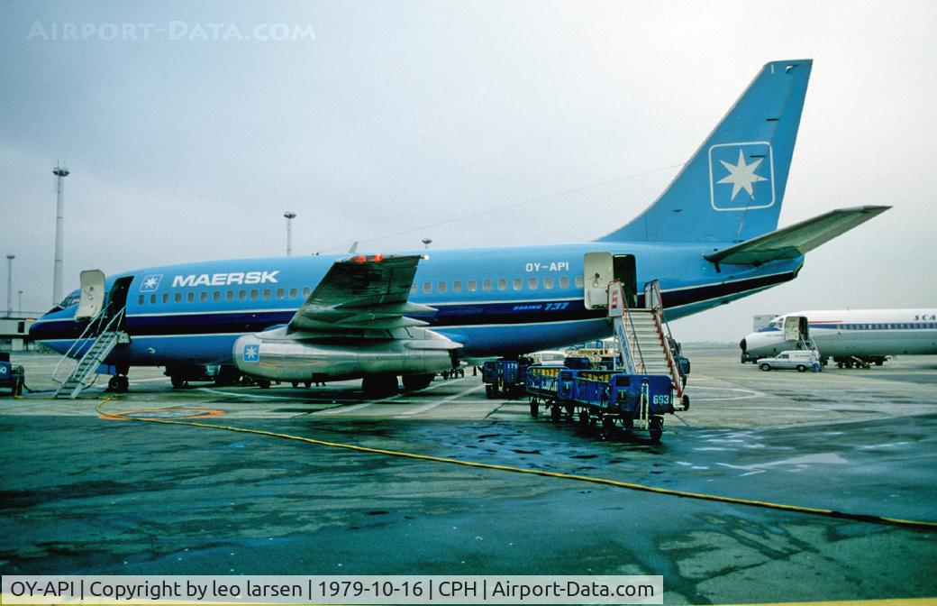 OY-API, 1978 Boeing 737-2L9 C/N 21528, Copenhagen 16.10.1979