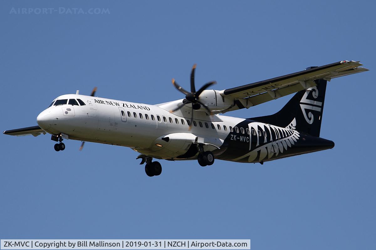 ZK-MVC, 2013 ATR 72-600 C/N 1084, finals to 02