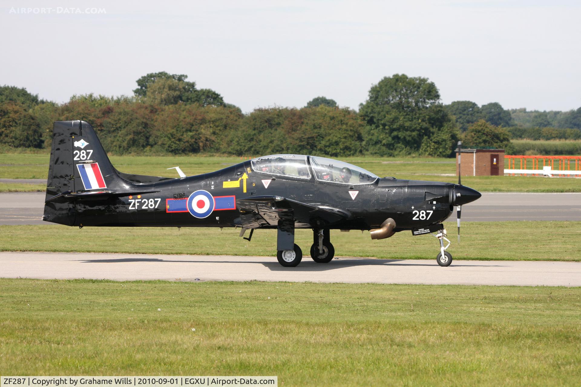ZF287, 1991 Short S-312 Tucano T1 C/N S085/T58, Shorts Tucano T1 ZF287 1 FTS RAF, Linton-on-Ouse 1/9/10