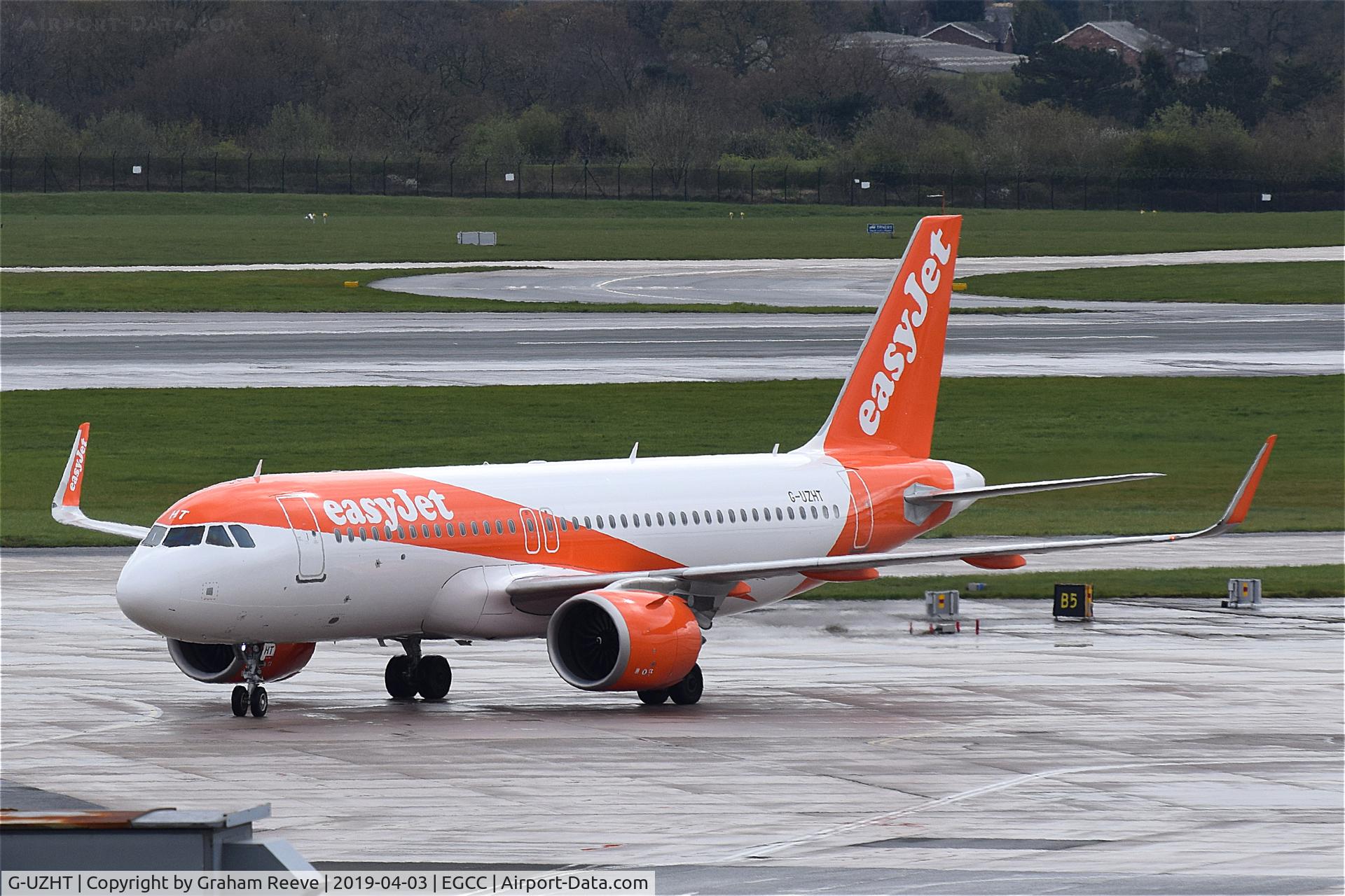 G-UZHT, 2018 Airbus A320-251N C/N 8662, Just landed at Manchester.