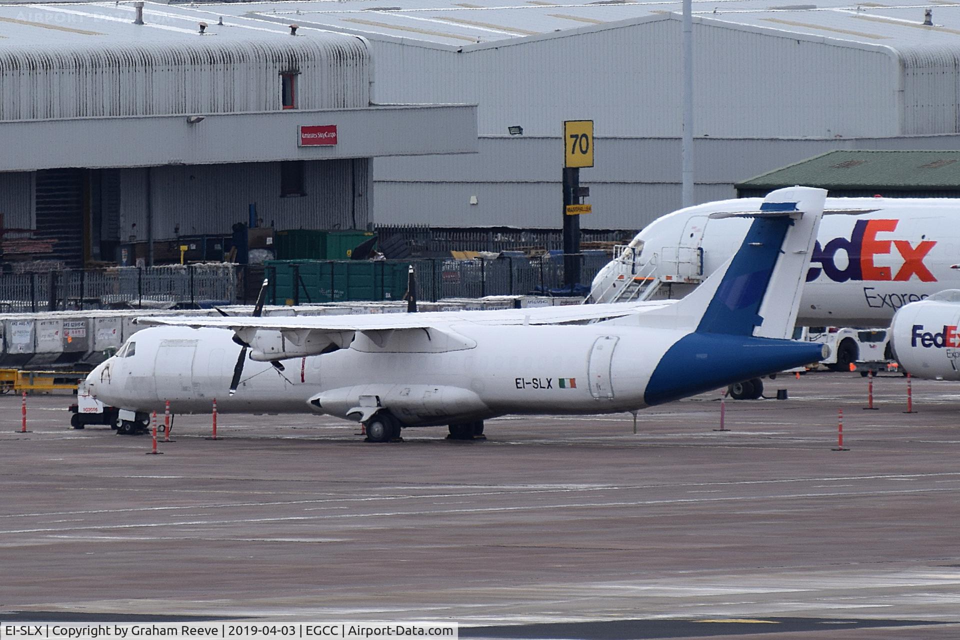 EI-SLX, 1991 ATR 72-202F C/N 222, Parked at Manchester.