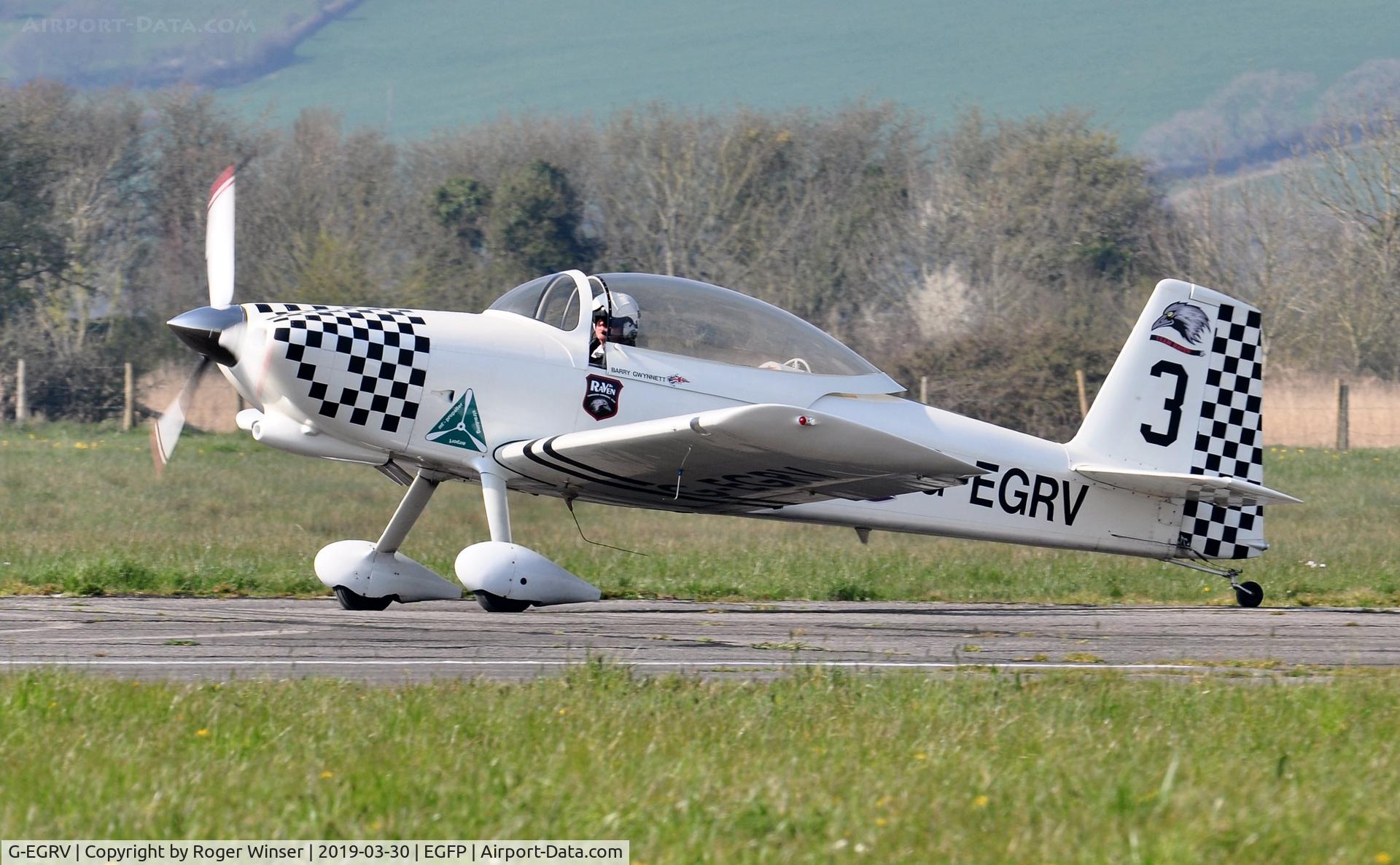 G-EGRV, 2007 Vans RV-8 C/N PFA 303-13639, Raven 3 of Team Raven.