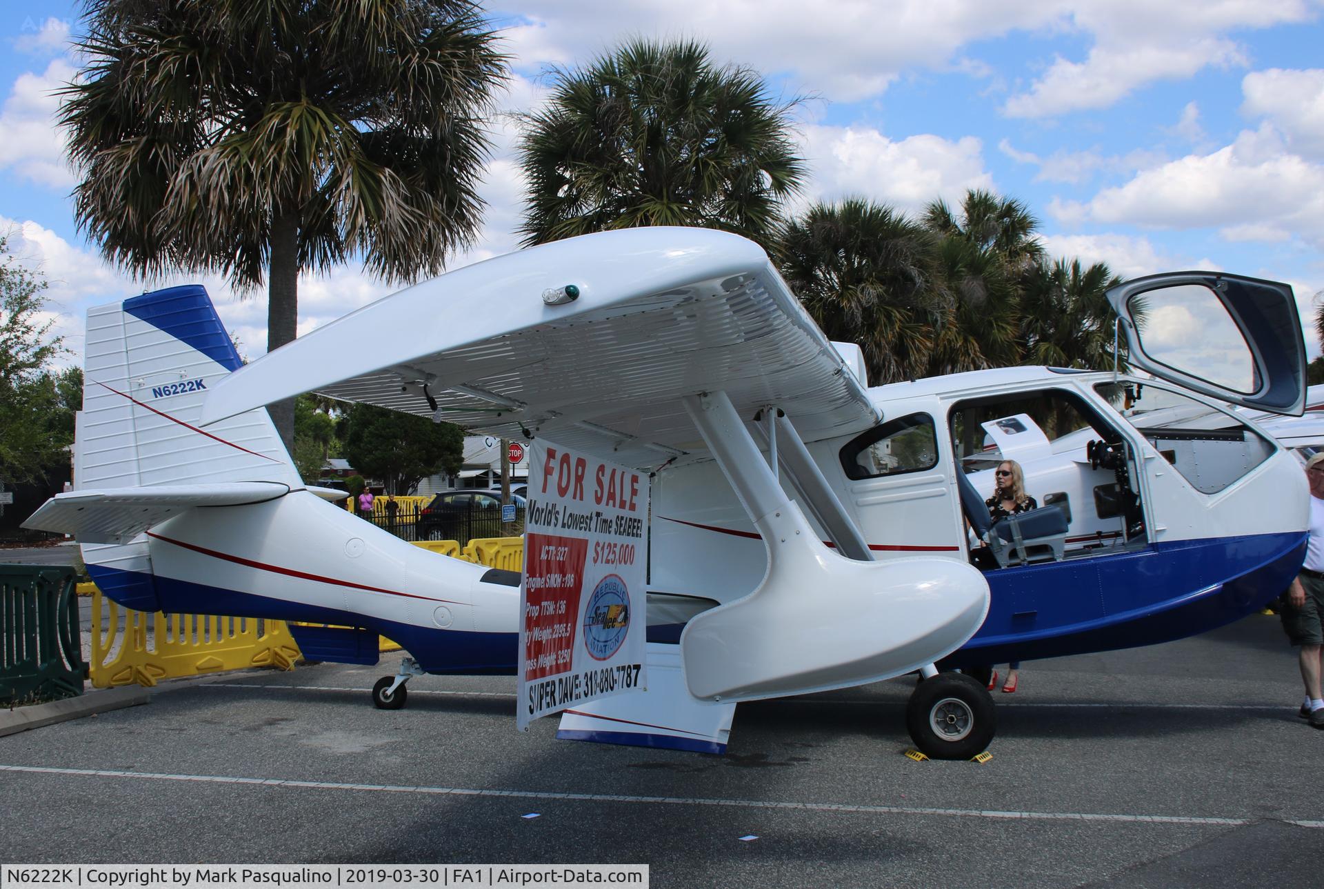 N6222K, 1947 Republic RC-3 Seabee C/N 425, Republic RC-3