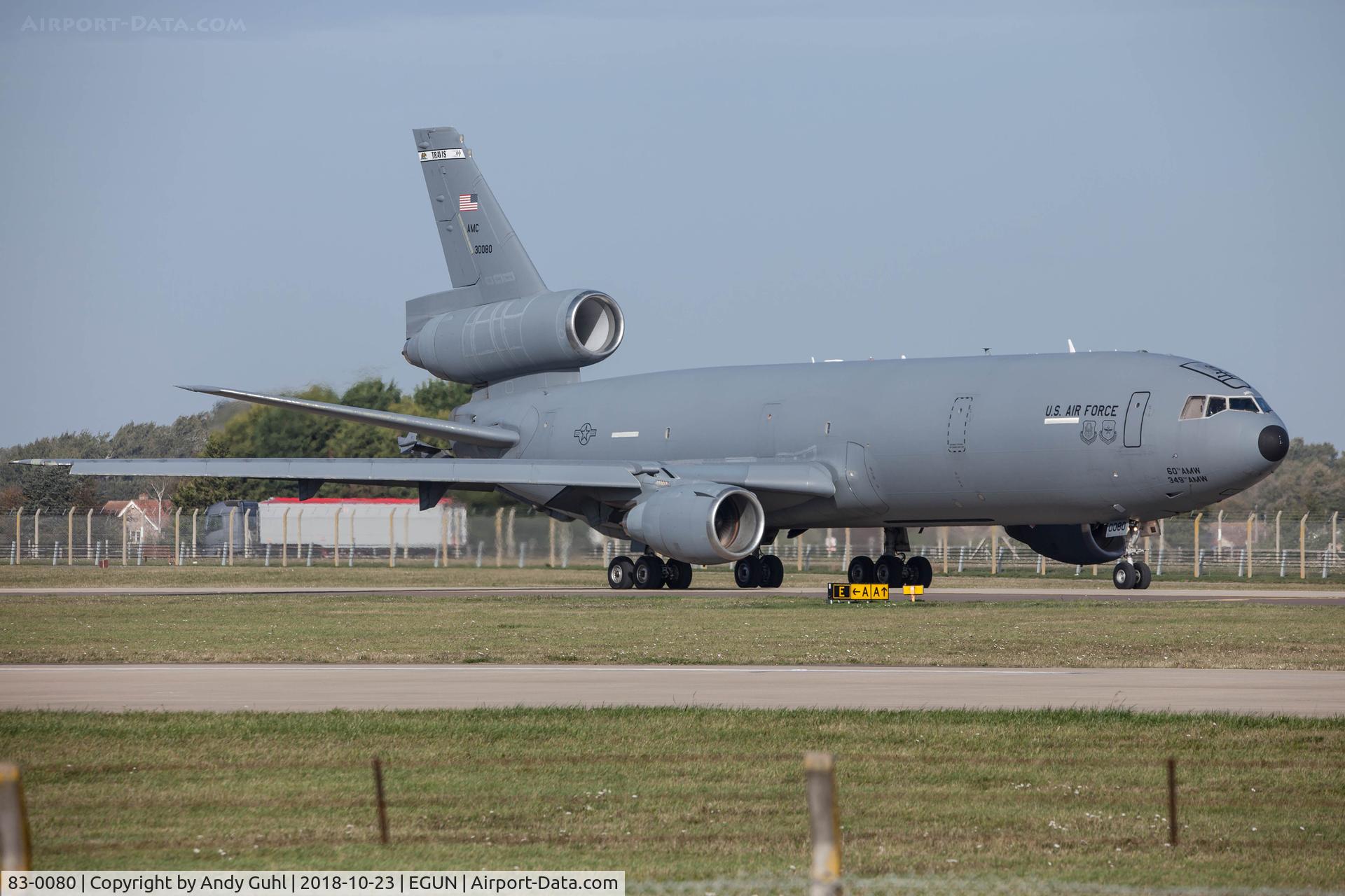 83-0080, 1984 McDonnell Douglas KC-10A Extender C/N 48221, DC-10