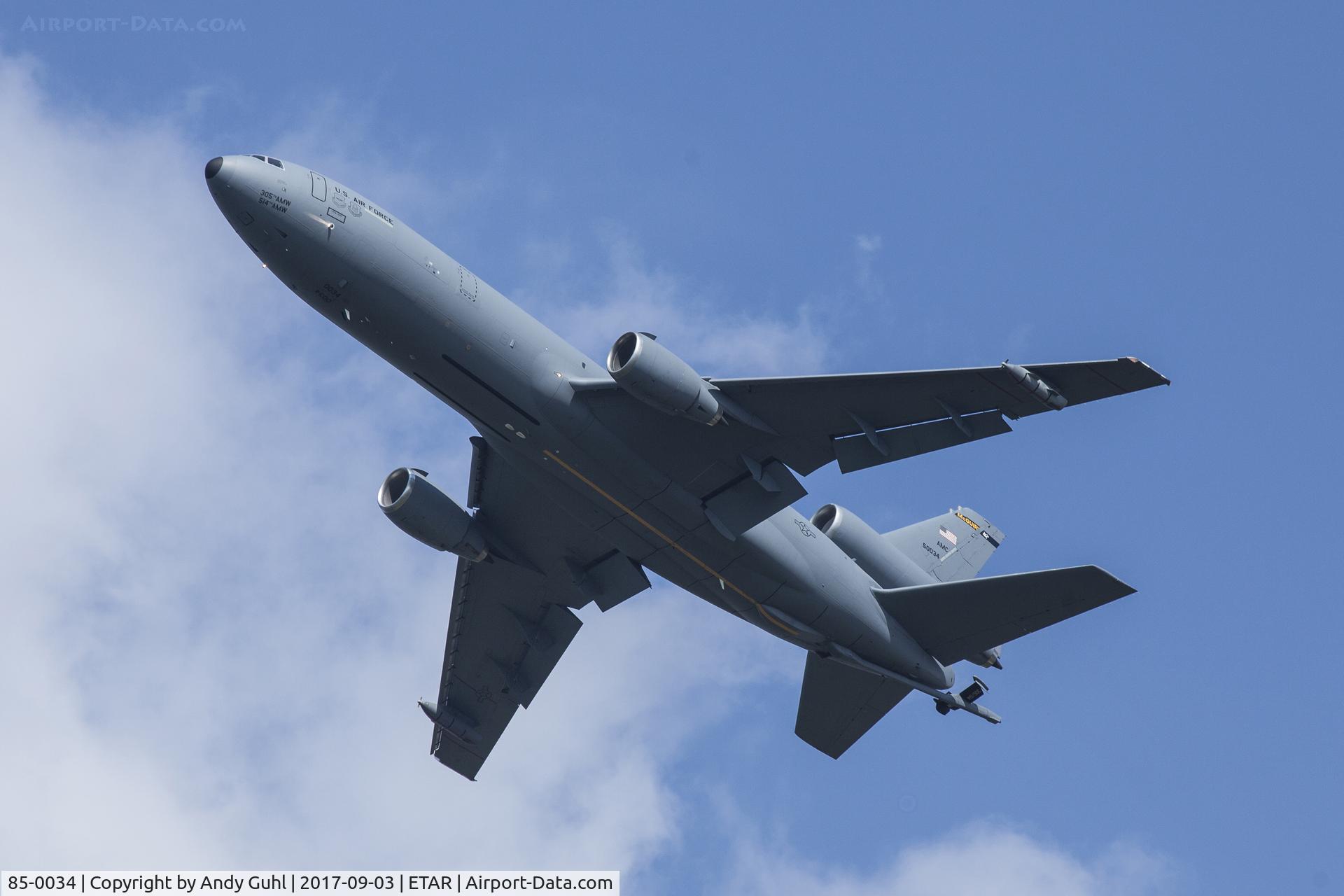 85-0034, 1985 McDonnell Douglas KC-10A Extender C/N 48239, KC-10A Extender