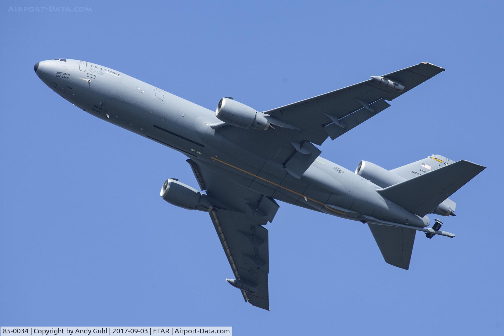 85-0034, 1985 McDonnell Douglas KC-10A Extender C/N 48239, Extender
