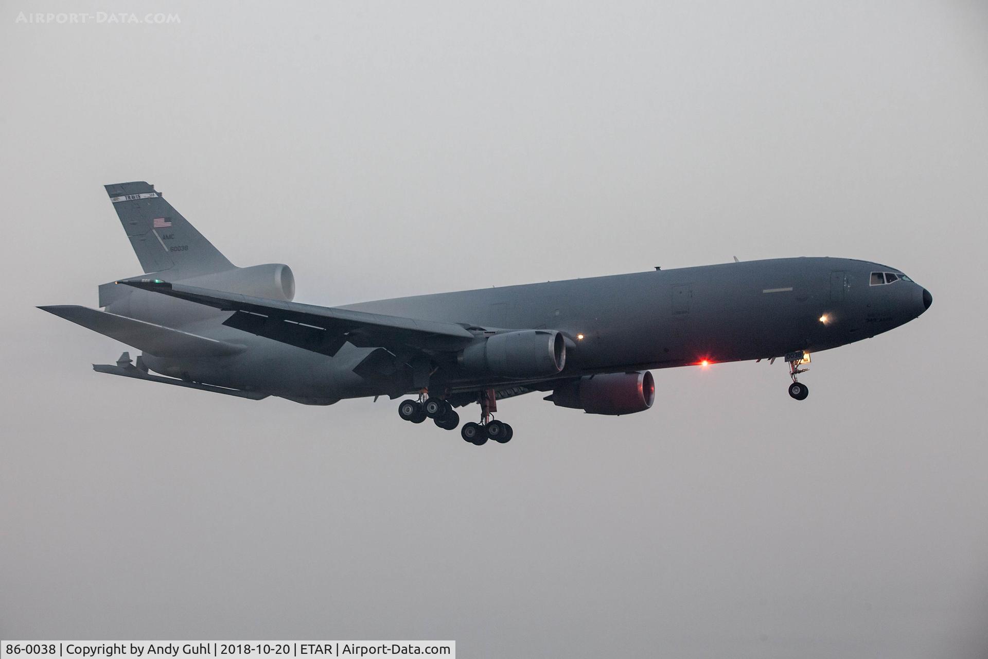 86-0038, 1986 McDonnell Douglas KC-10A Extender C/N 48251, DC-10