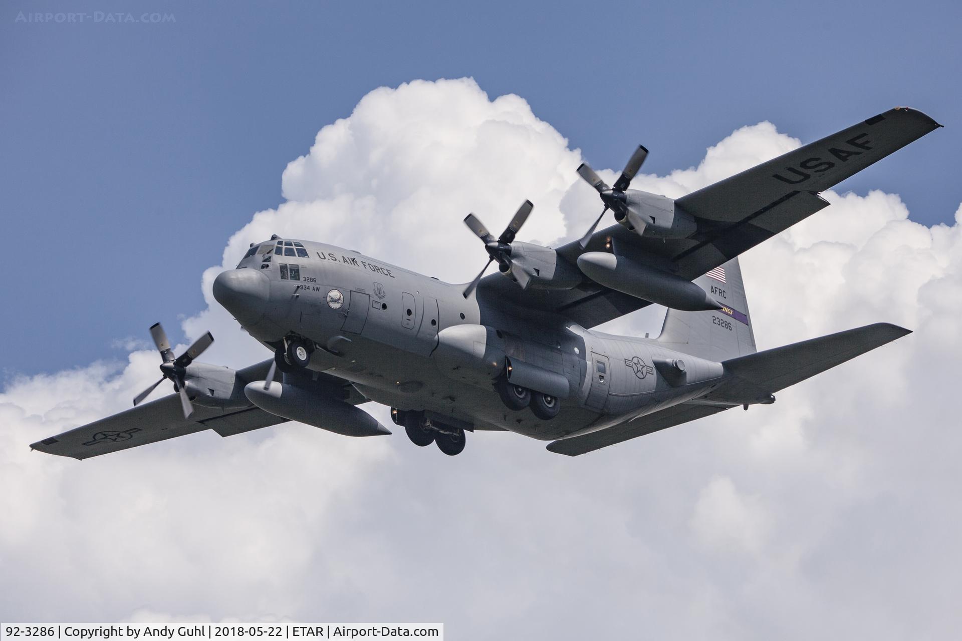 92-3286, 1992 Lockheed C-130H Hercules C/N 382-5349, Ramstein