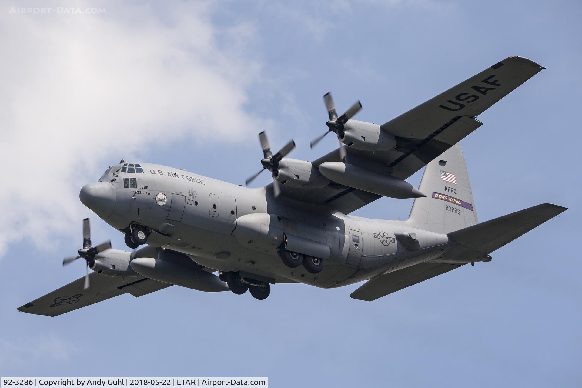 92-3286, 1992 Lockheed C-130H Hercules C/N 382-5349, C-130