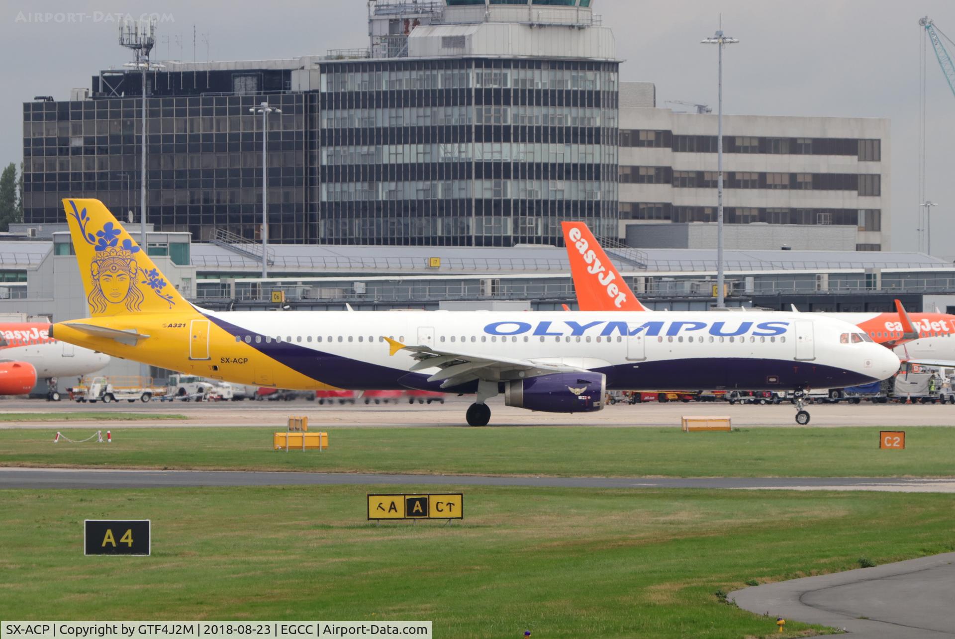 SX-ACP, 1999 Airbus A321-231 C/N 1015, SX-ACP at Manchester 23.8.18